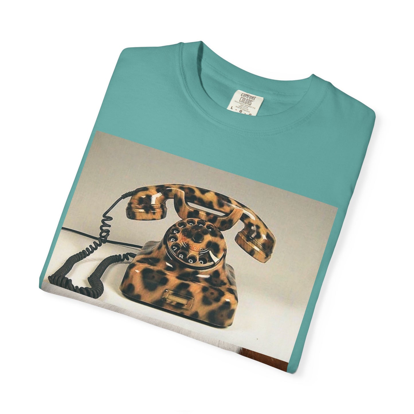 Inspired Leopard Phone Graphic T-Shirt