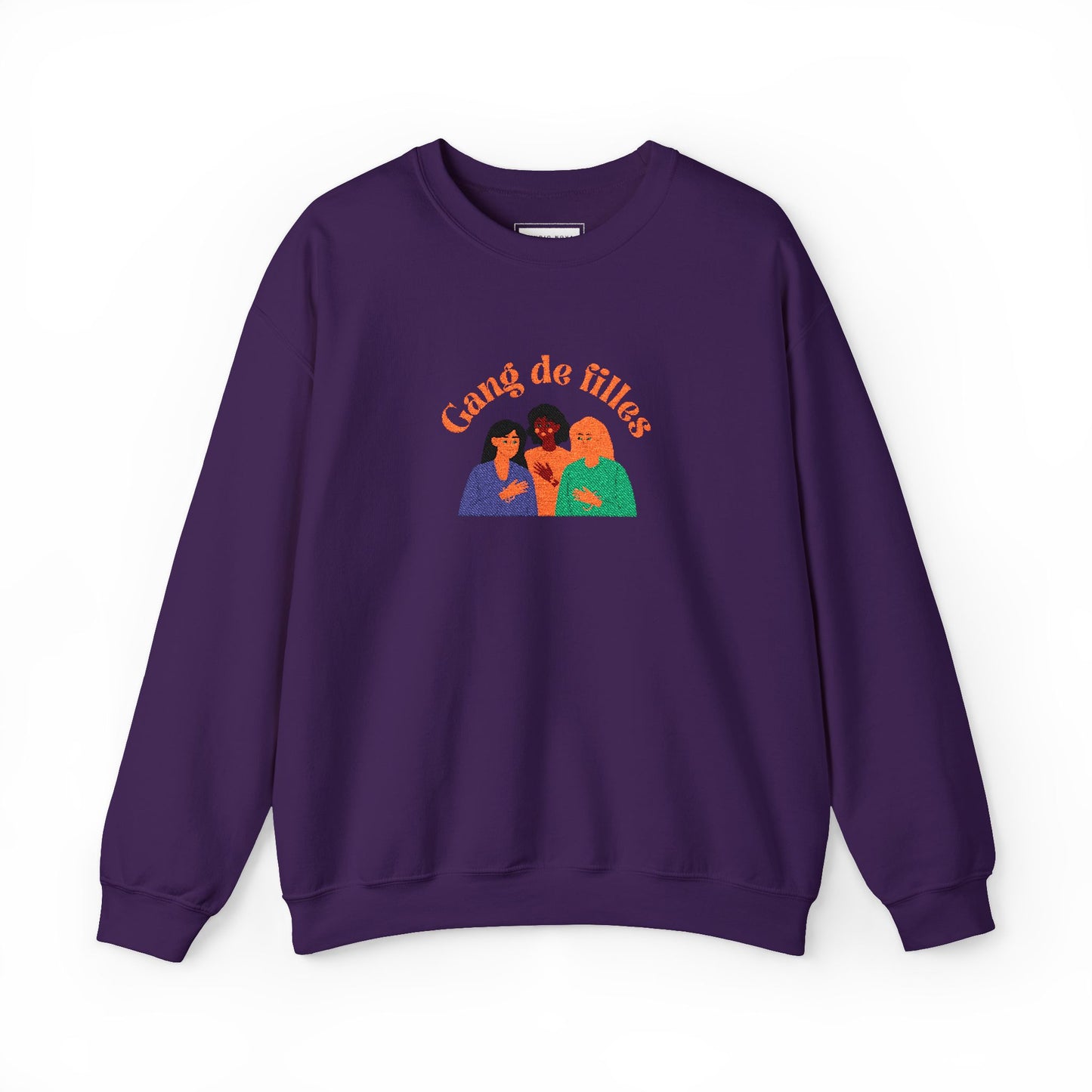 Gang de Filles Crewneck Sweatshirt – Retro Women’s Friendship Graphic Sweatshirt
