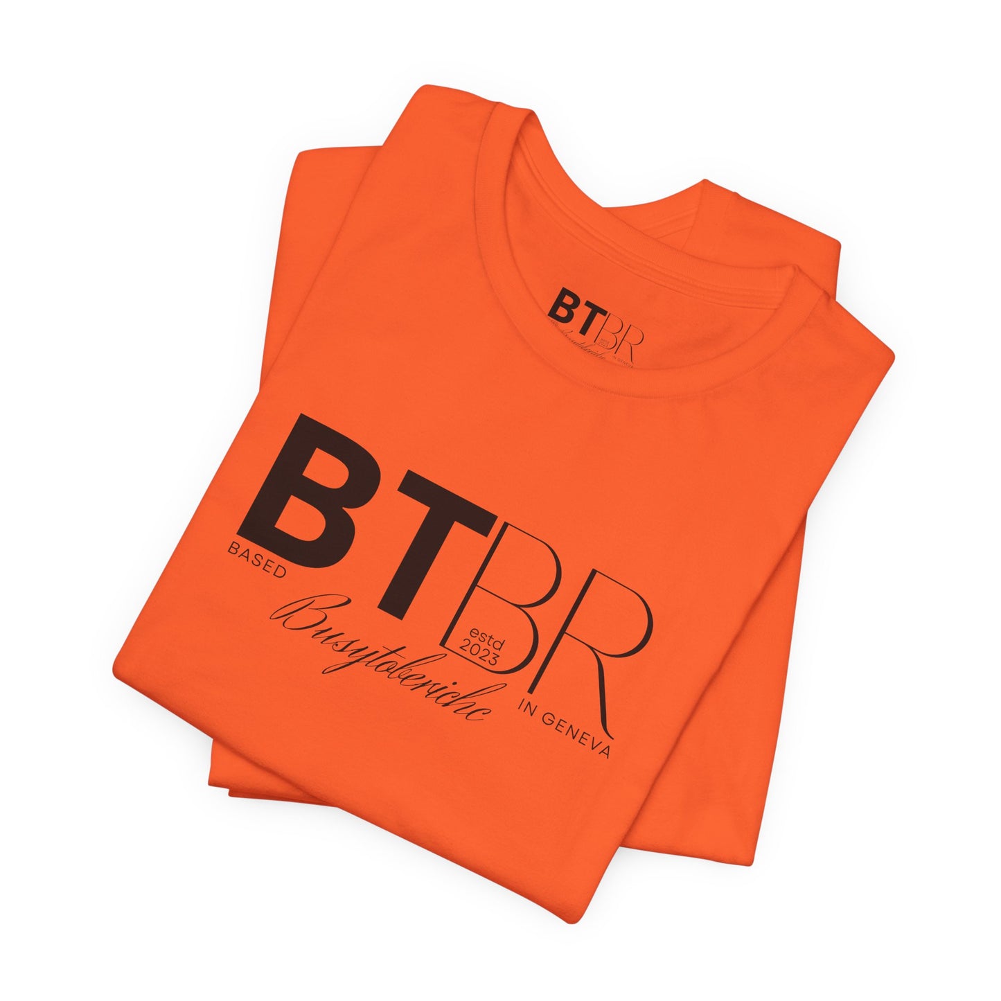 BTBR (Busy to be Rich) Logo T-Shirt — Black & Gray Brand Tee...
