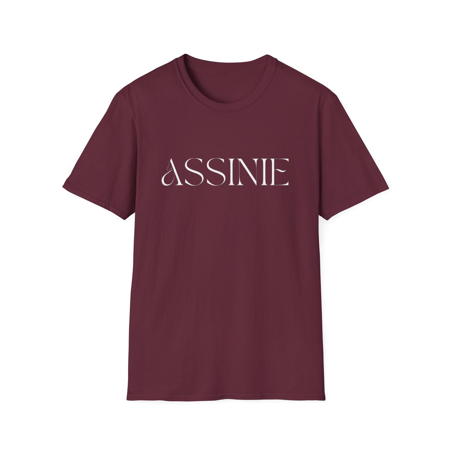 ASSNIE Embossed White T‑Shirt — Minimalist Logo Tee
