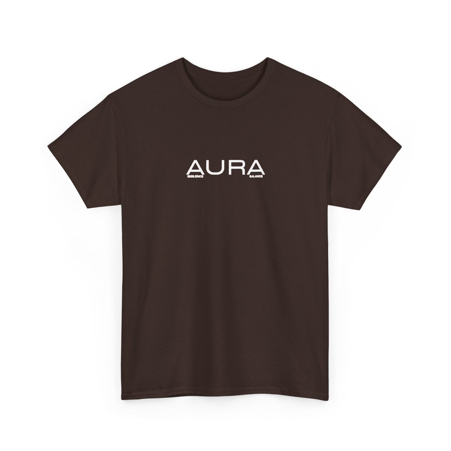 Aura Logo T‑Shirt — Minimalist Black Graphic Tee