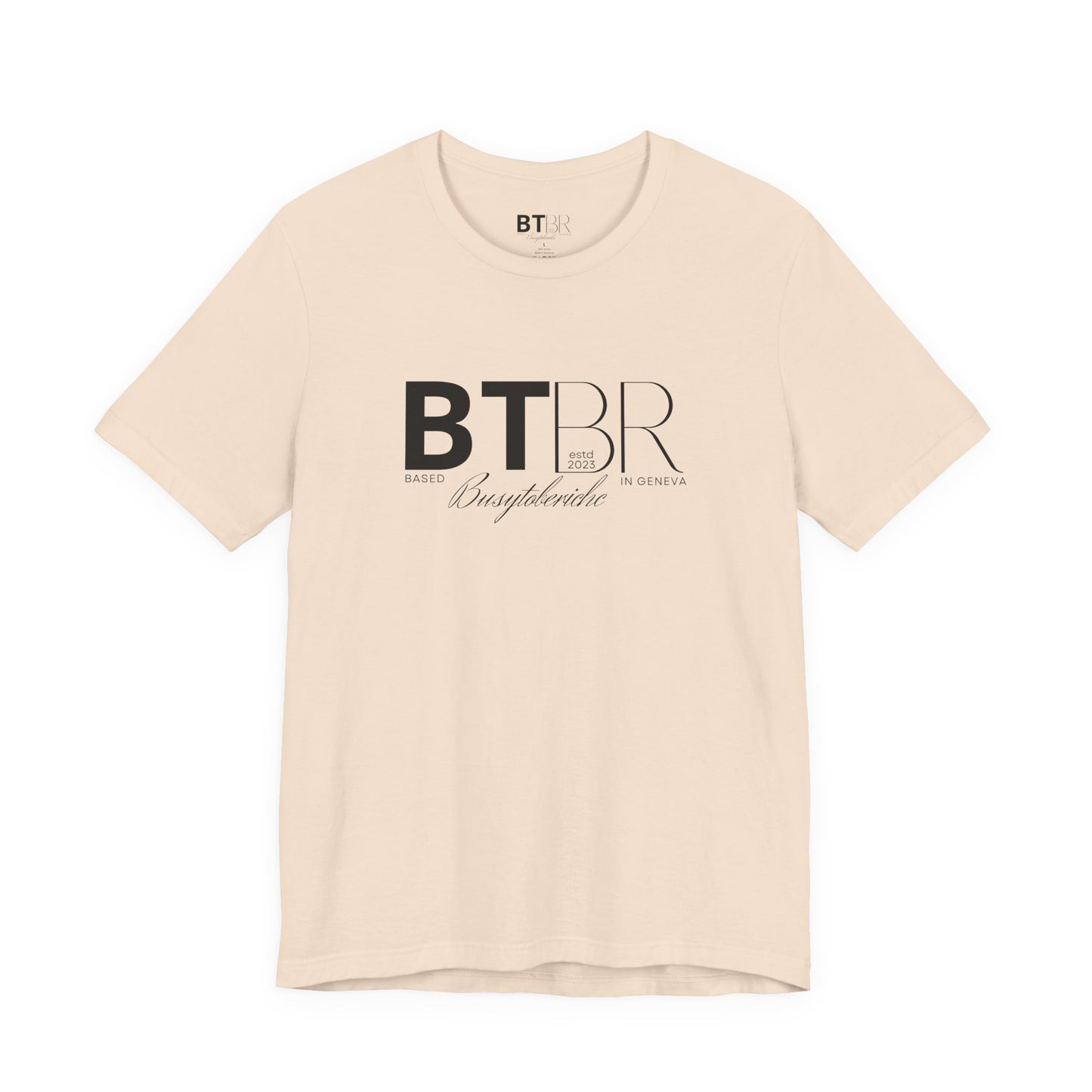 BTBR (Busy to be Rich) Logo T-Shirt — Black & Gray Brand Tee...