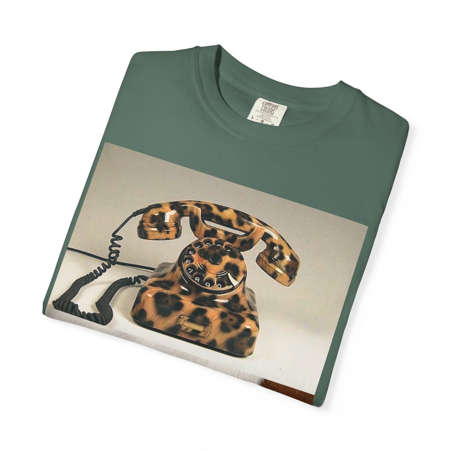 Inspired Leopard Phone Graphic T-Shirt