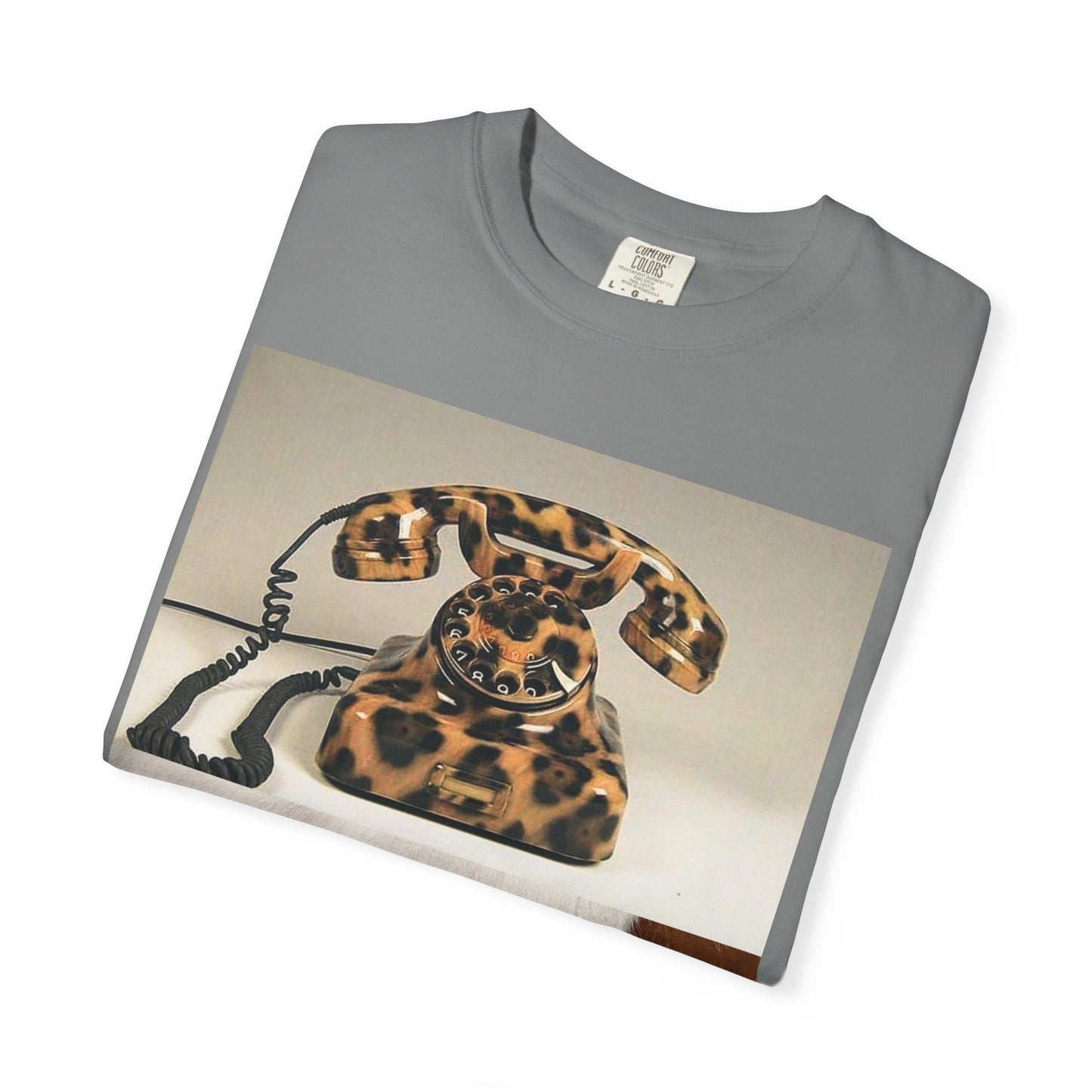 Inspired Leopard Phone Graphic T-Shirt