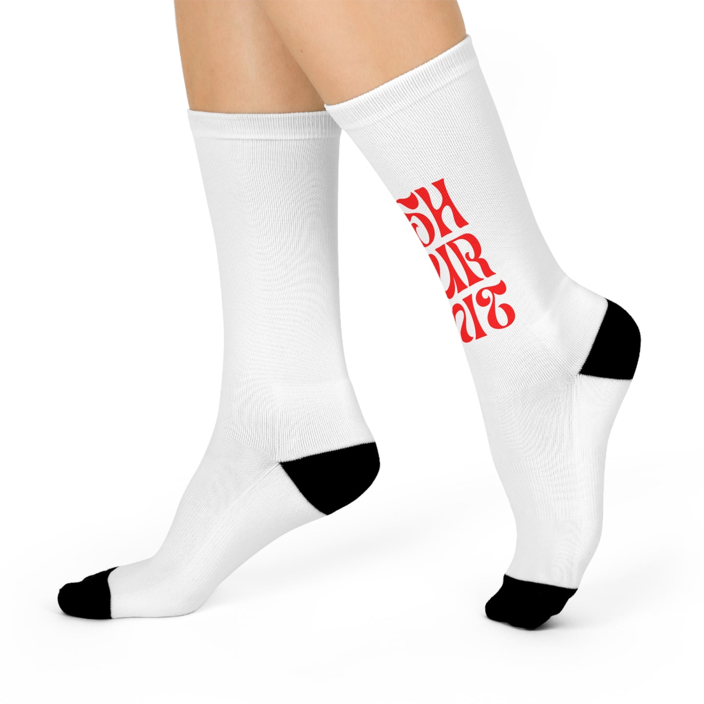 Push Your Limits Cushioned Crew Socks — Motivational Athletic Socks