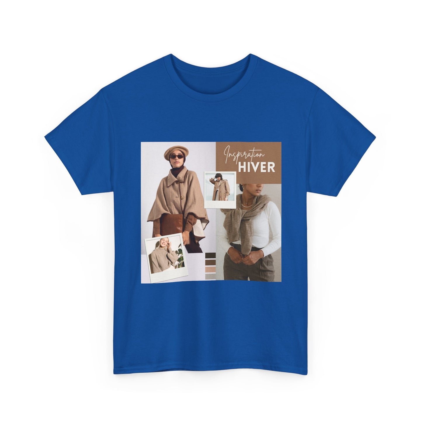 Winter Chic Collage Tee — 'Garde‑robe Hiver' Fashion Graphic T-Shirt
