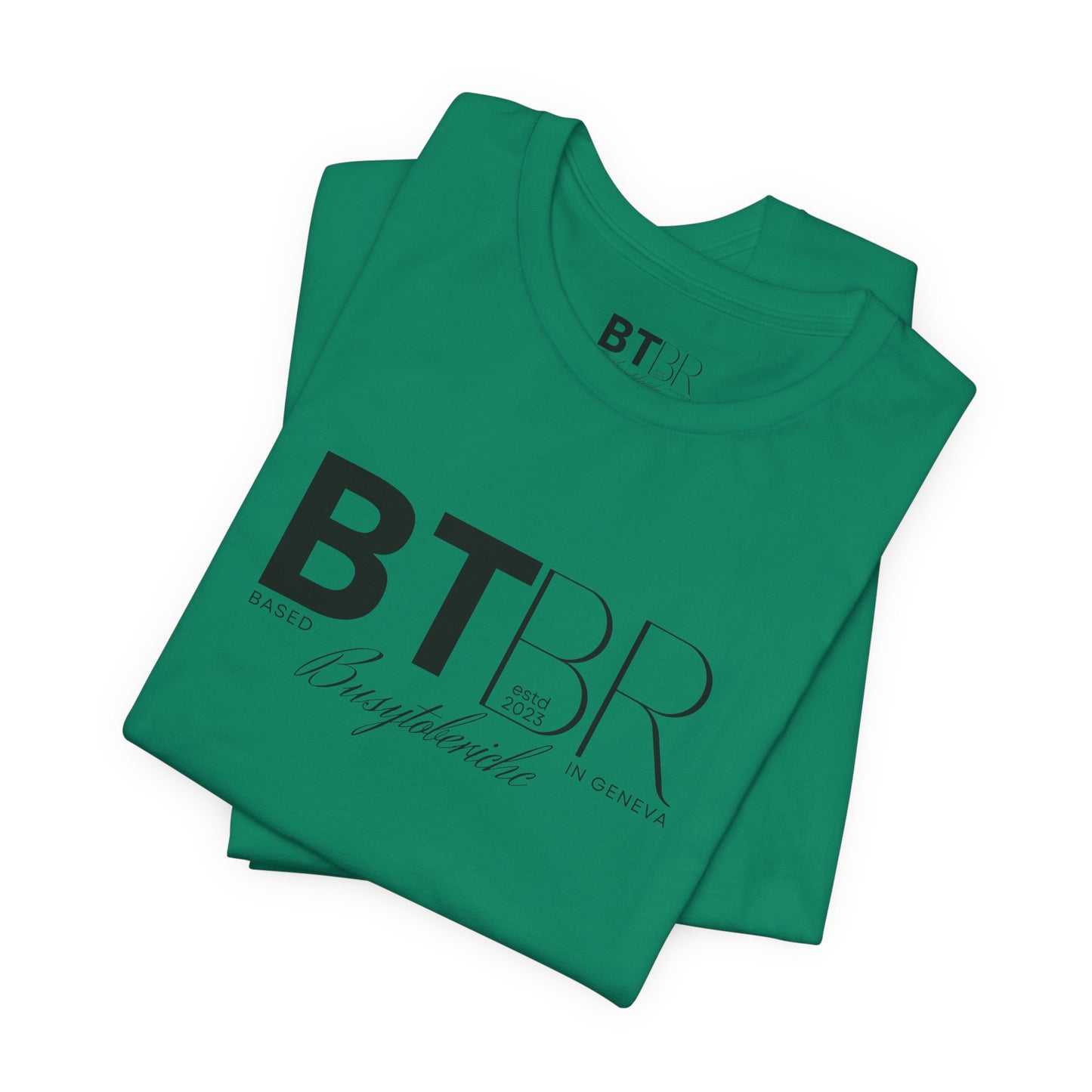 BTBR (Busy to be Rich) Logo T-Shirt — Black & Gray Brand Tee...