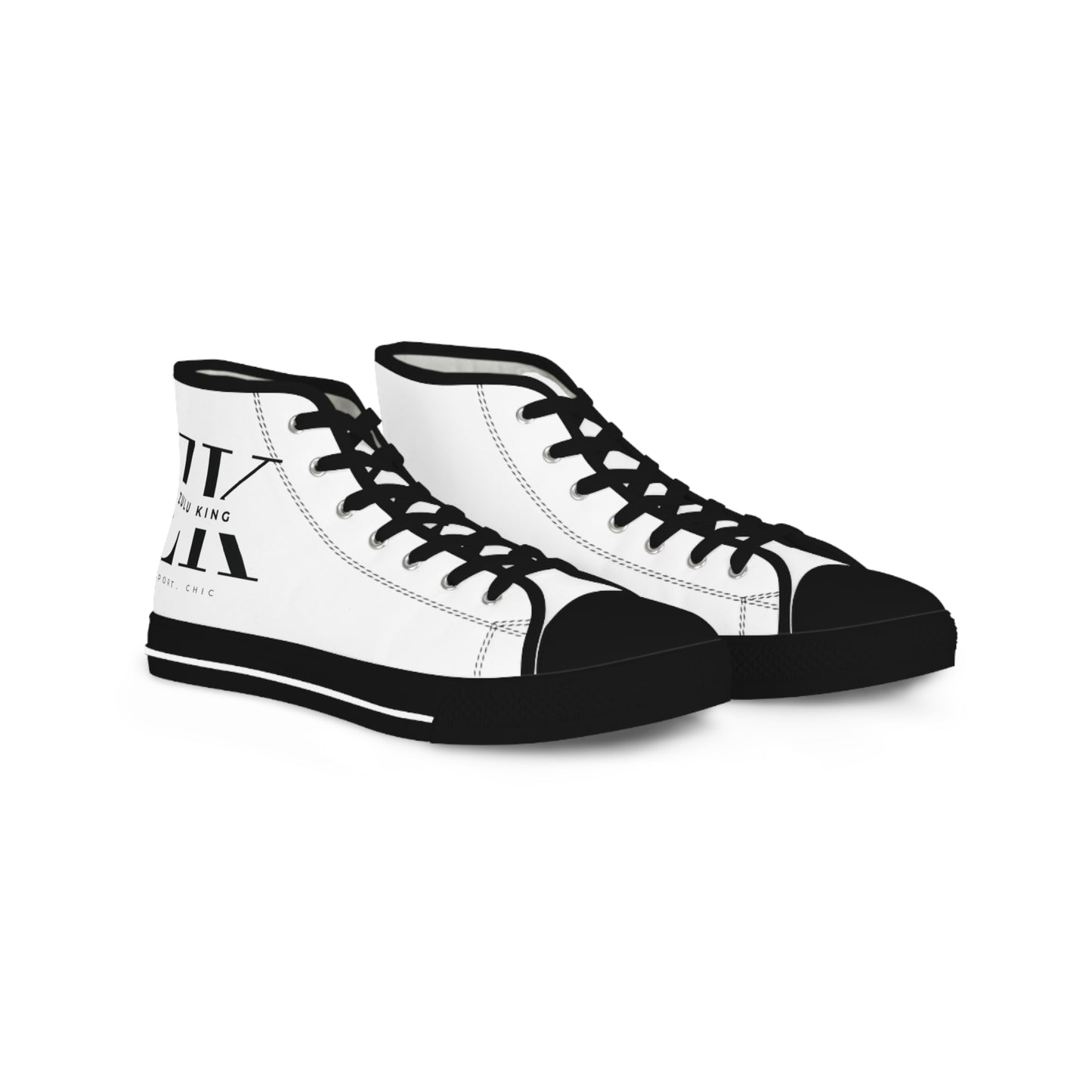 ZULU KING. White High Top Sneakers — Shoes for Men