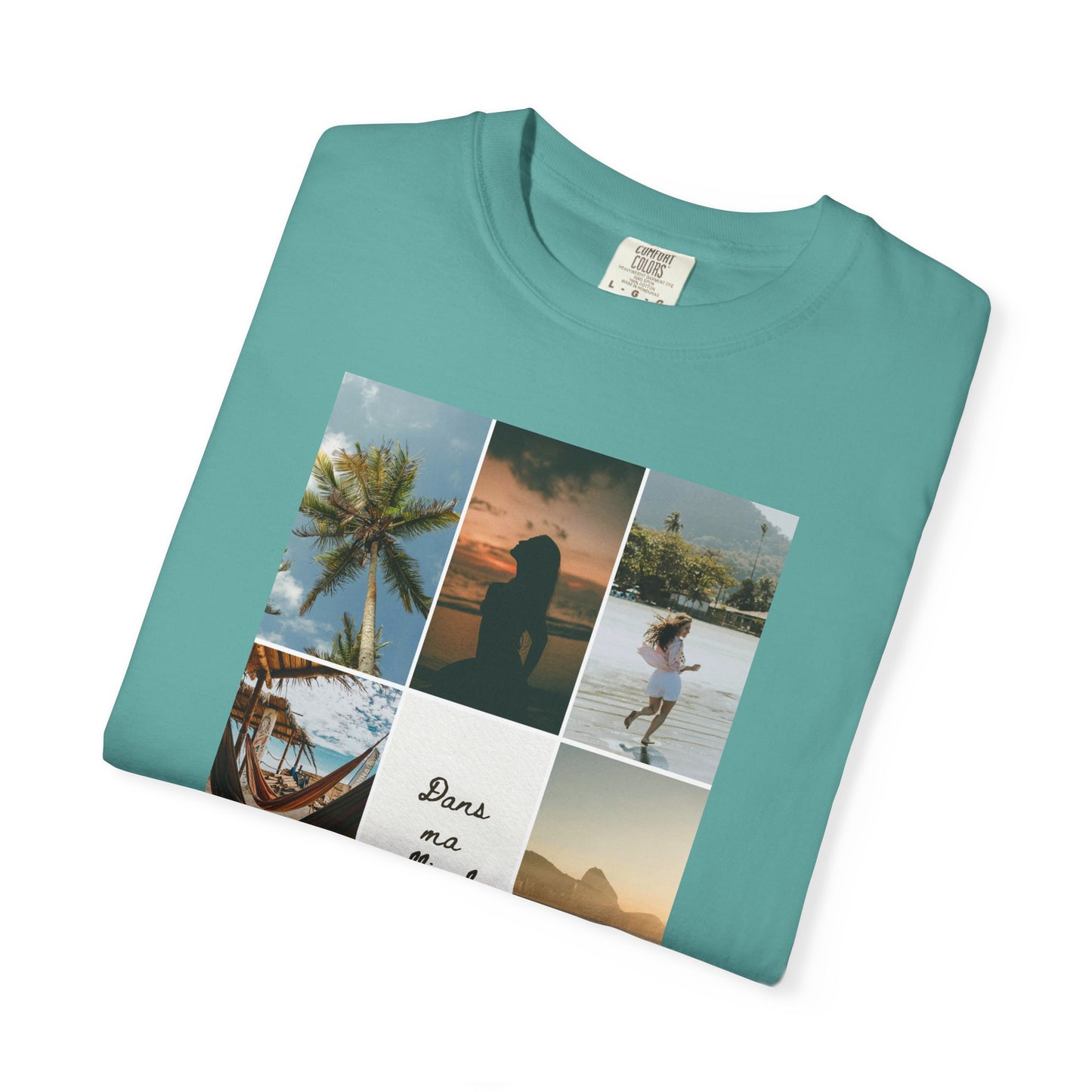 Travel Photo Collage T-Shirt — "Stars are patient, not idle"