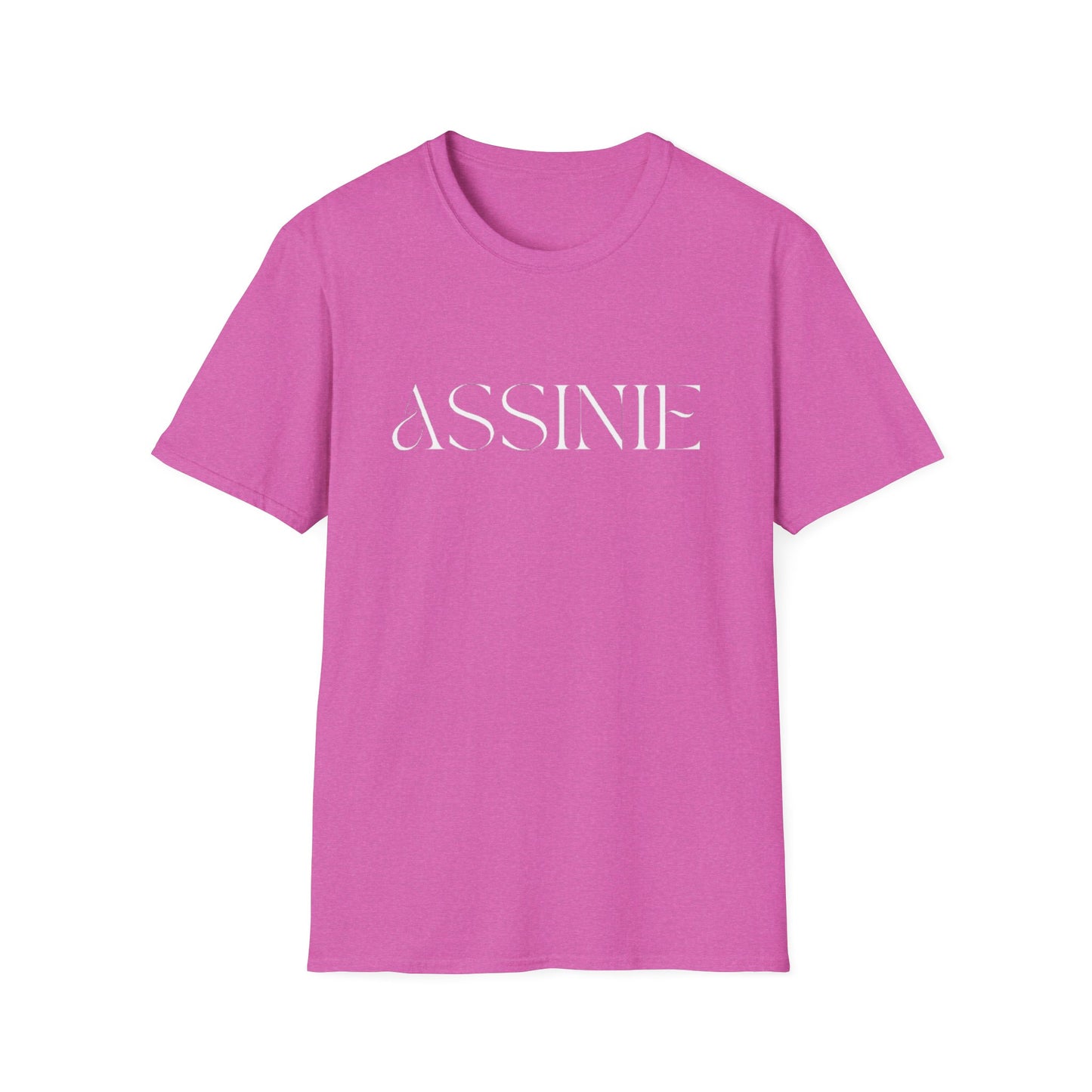 ASSNIE Embossed White T‑Shirt — Minimalist Logo Tee