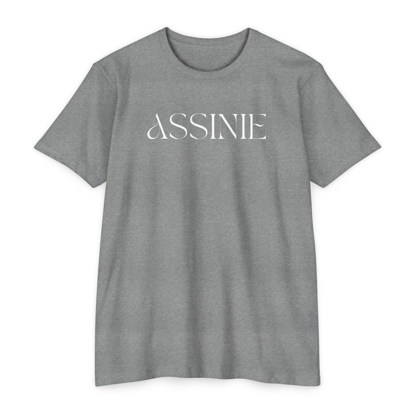 Assume T-Shirt — Minimalist White Logo Tee for Casual Everyday Wear