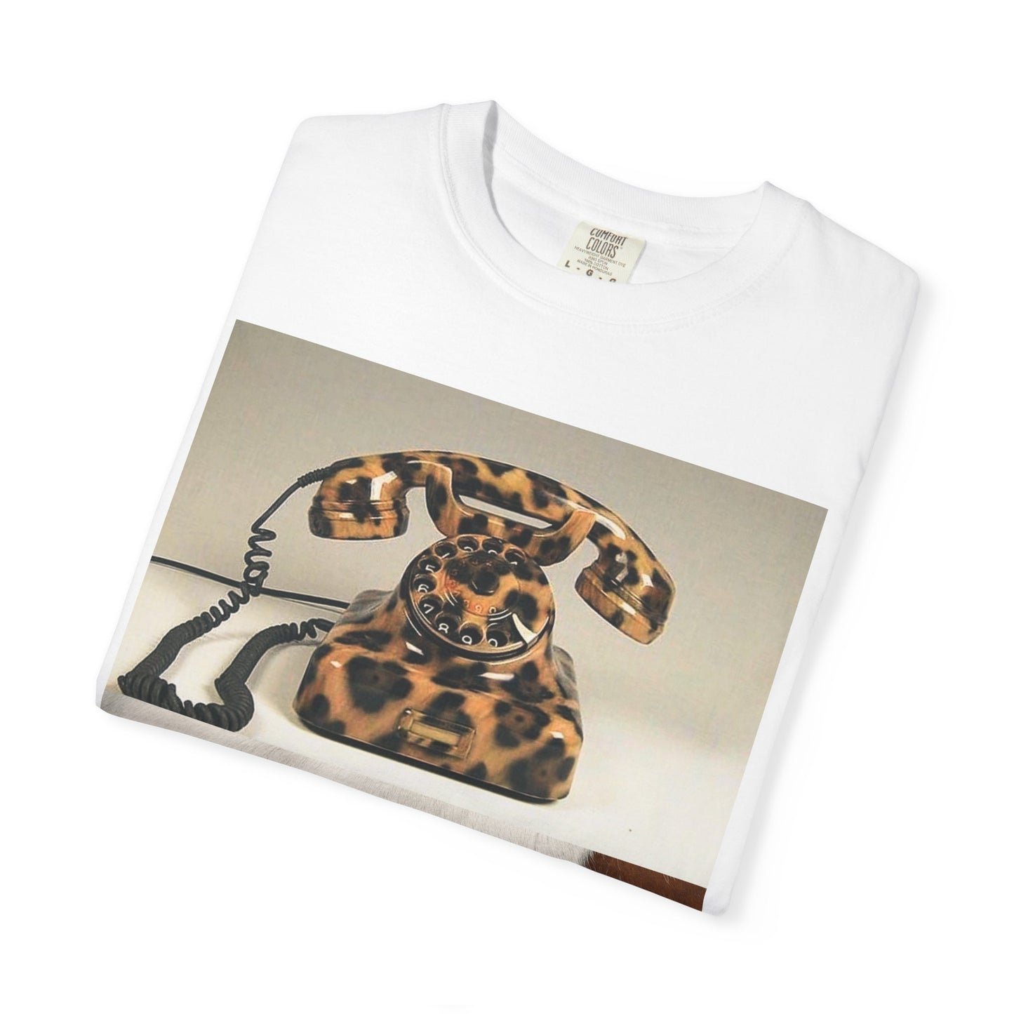 Inspired Leopard Phone Graphic T-Shirt