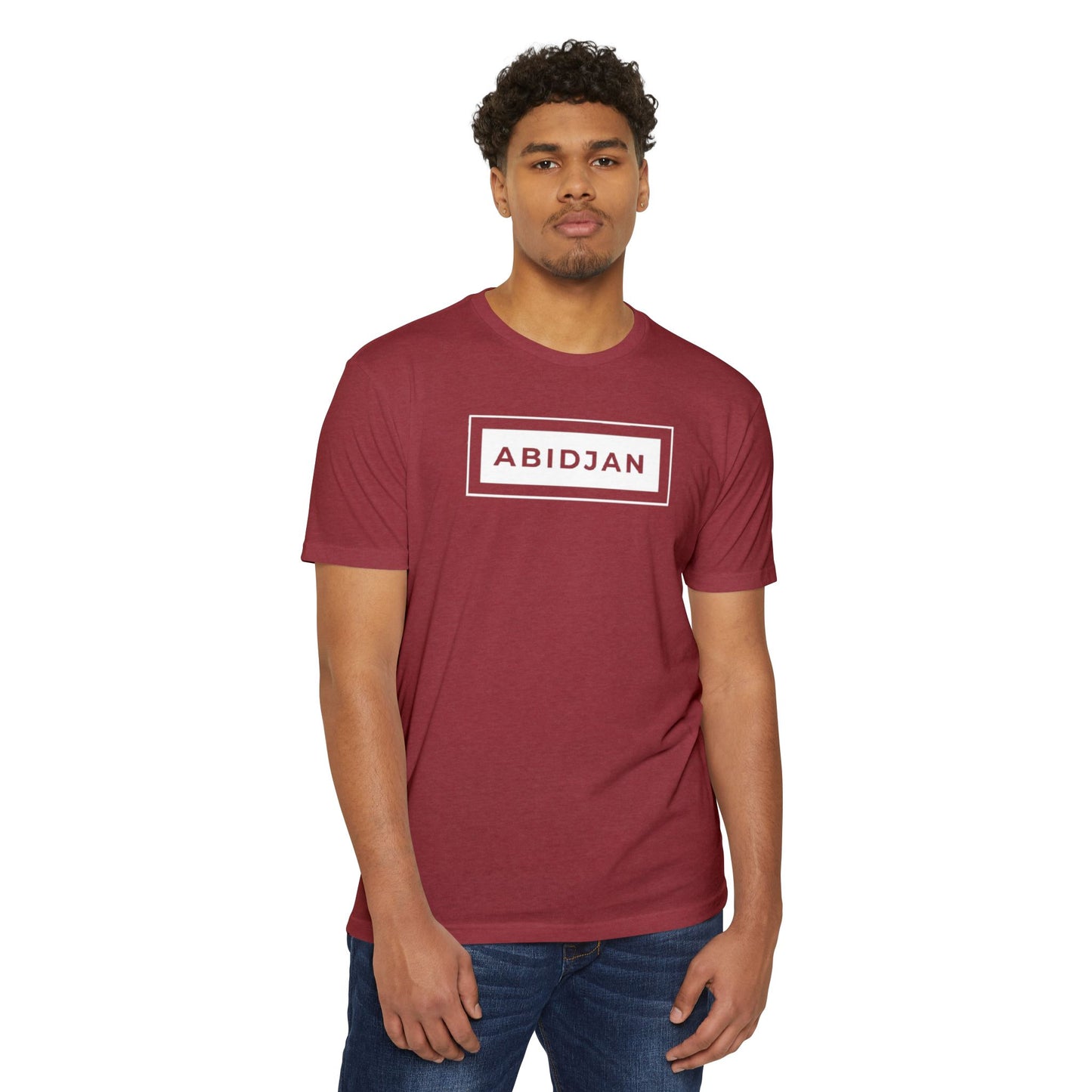 Abidjan City Box Logo T-Shirt — Minimalist Travel Tee