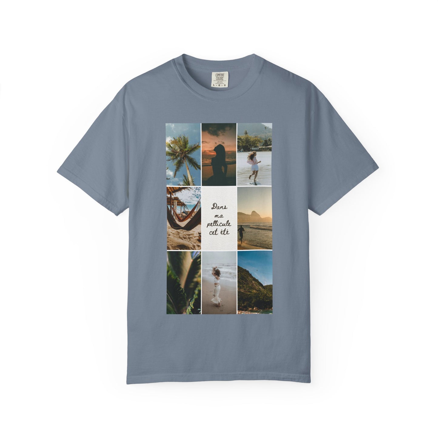 Travel Photo Collage T-Shirt — "Stars are patient, not idle"