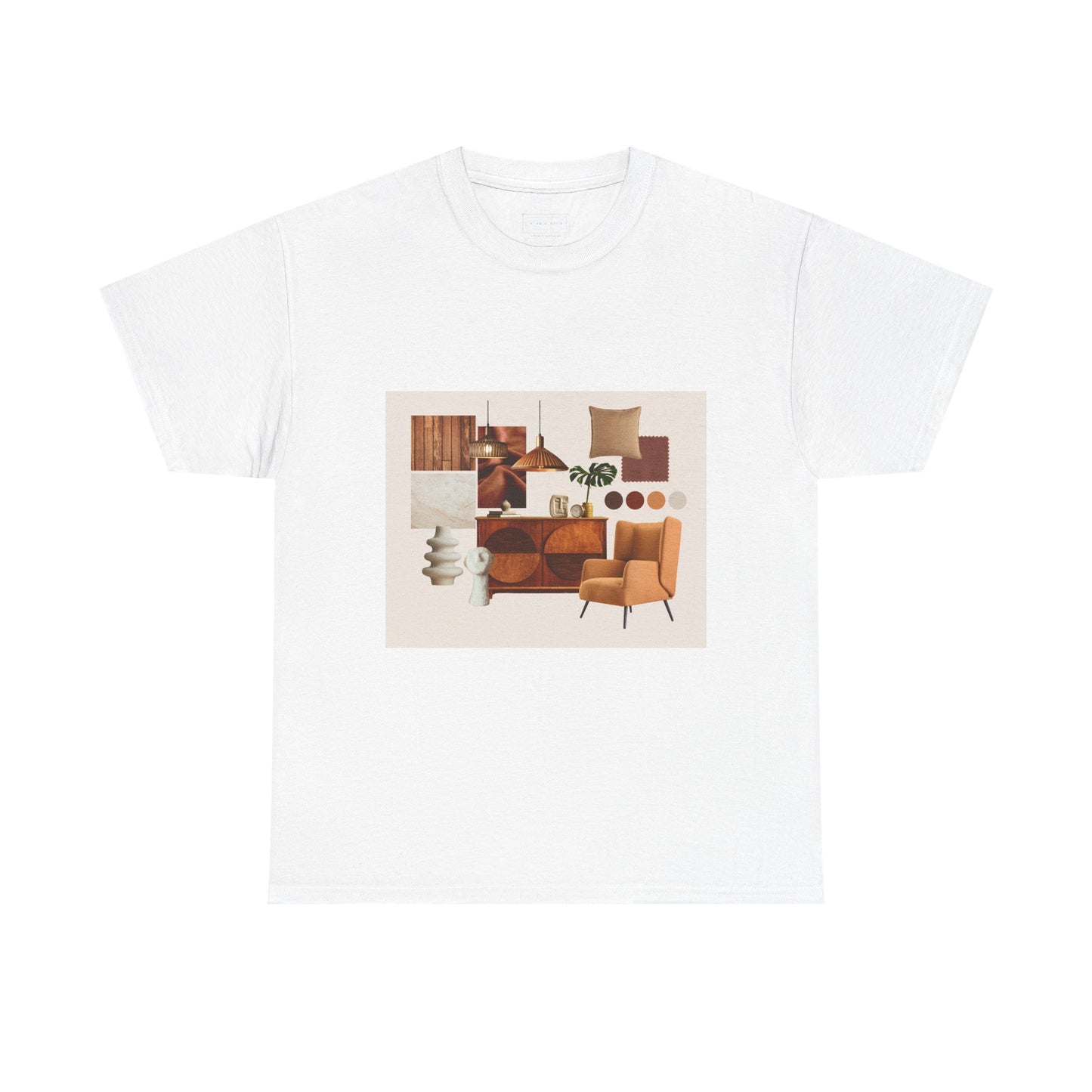 Mid-Century Modern Living Room Art Tee