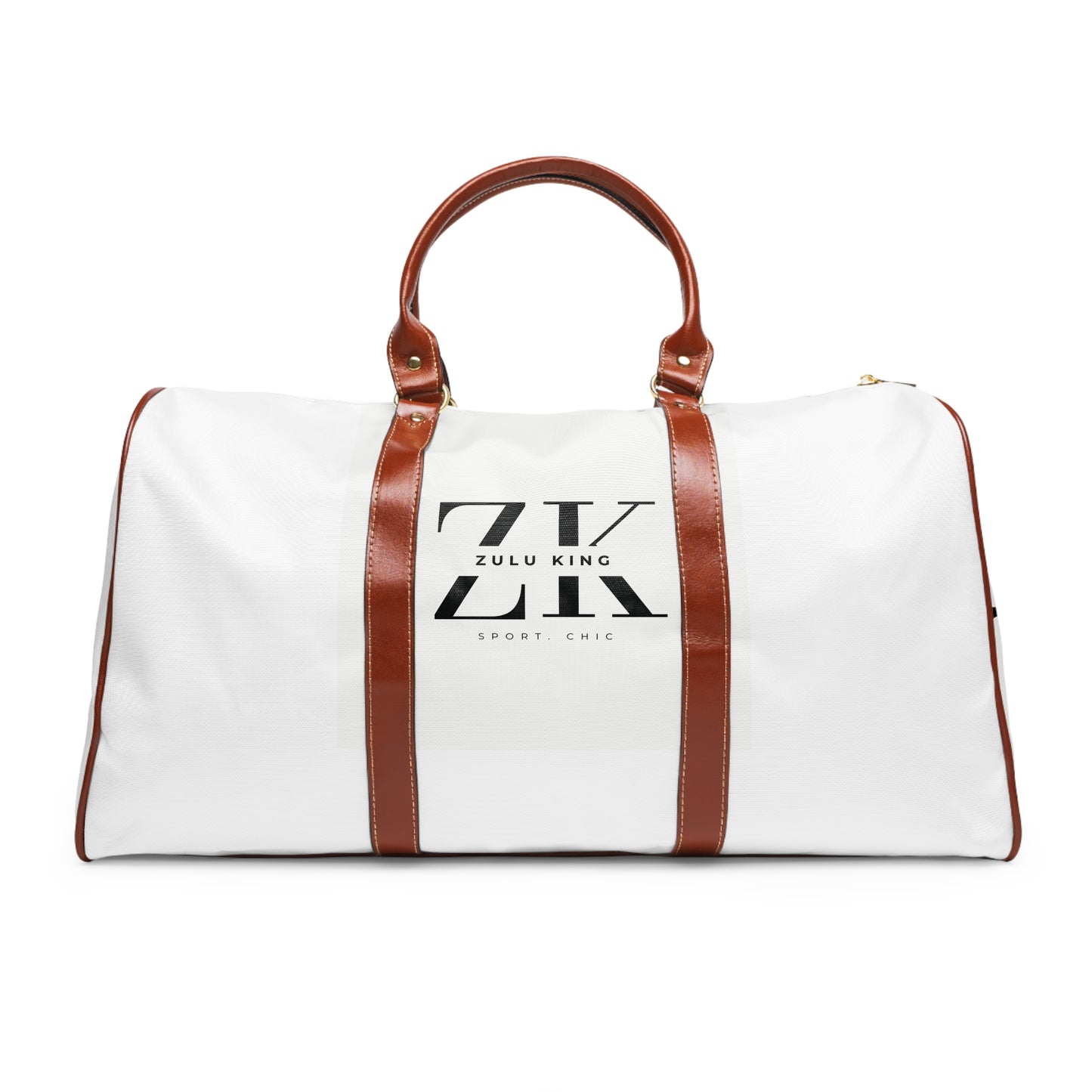Zulu King Waterproof Travel Duffel Bag — Monogram ZK Sport Chic