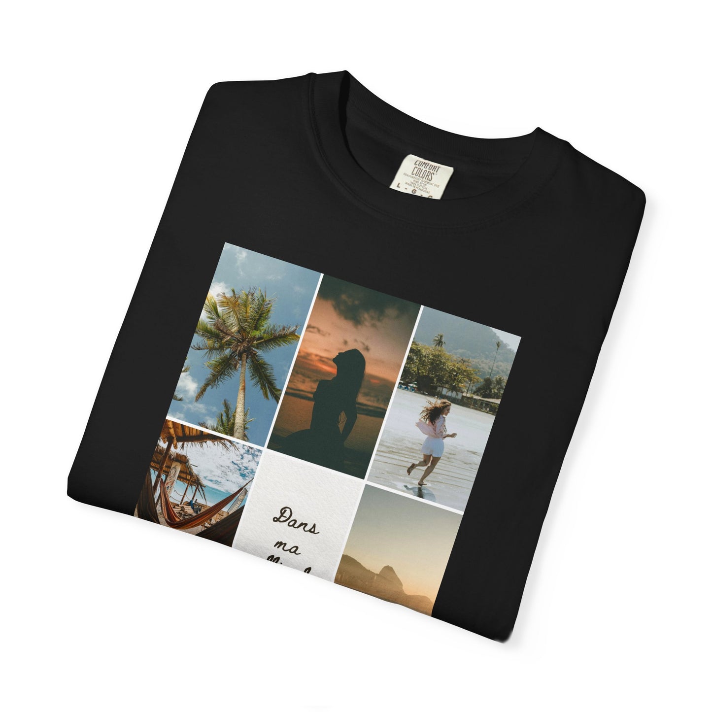 Travel Photo Collage T-Shirt — "Stars are patient, not idle"