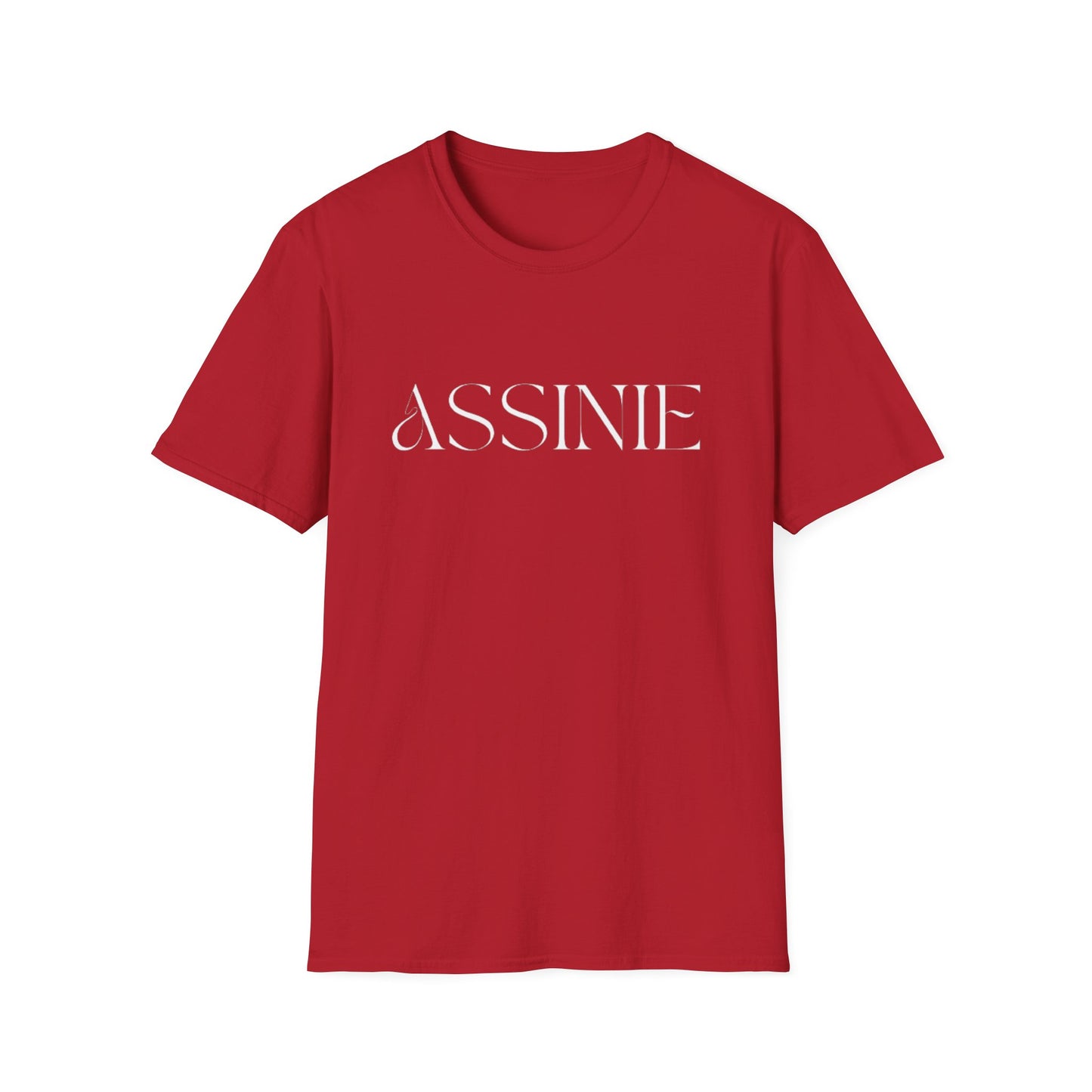 ASSNIE Embossed White T‑Shirt — Minimalist Logo Tee