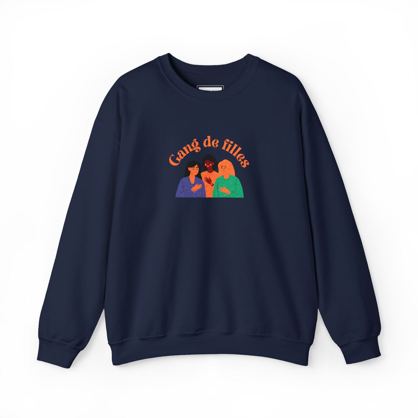 Gang de Filles Crewneck Sweatshirt – Retro Women’s Friendship Graphic Sweatshirt