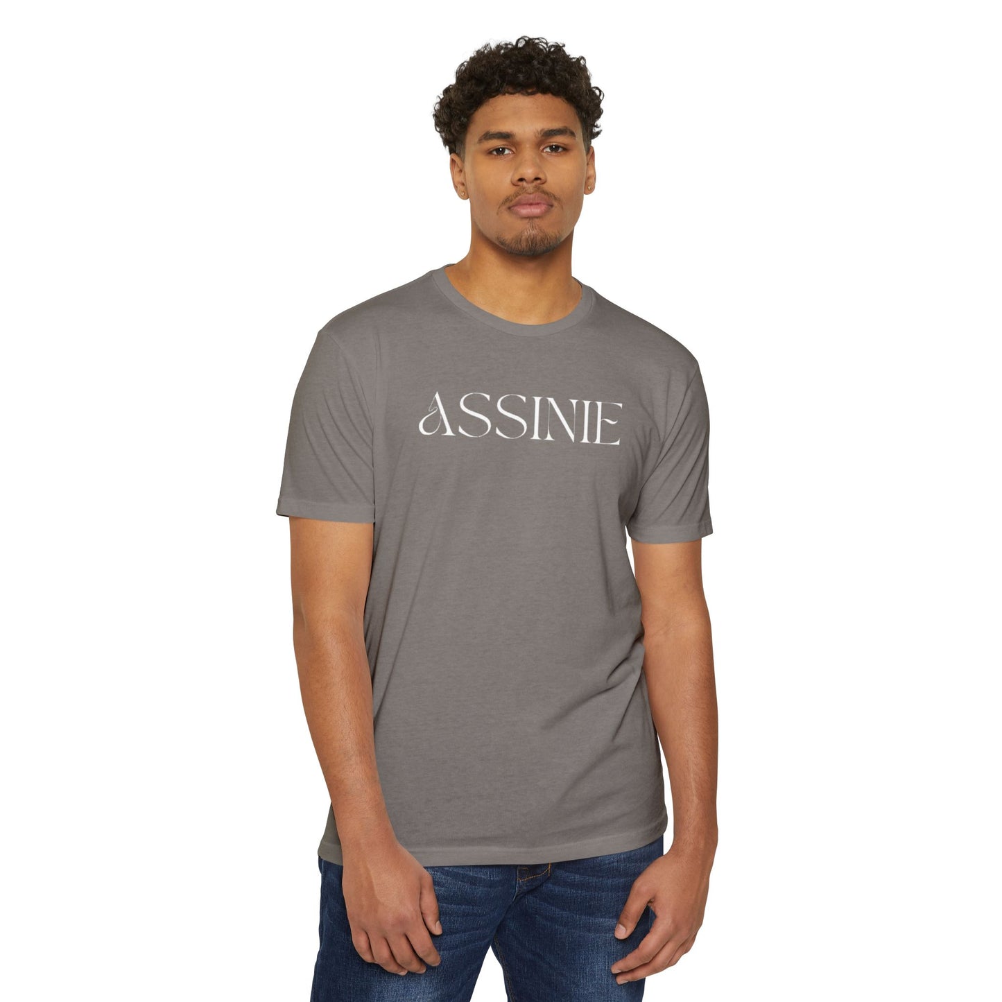 Assume T-Shirt — Minimalist White Logo Tee for Casual Everyday Wear