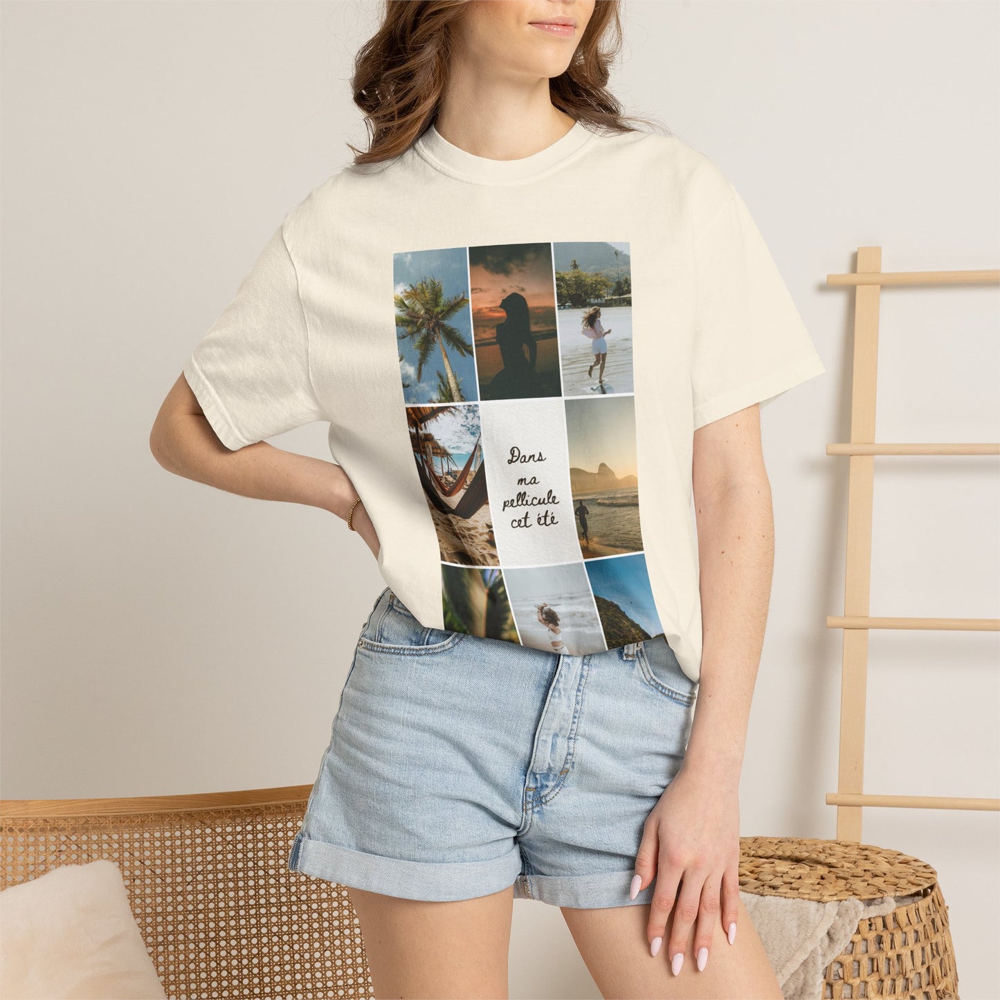 Travel Photo Collage T-Shirt — "Stars are patient, not idle"