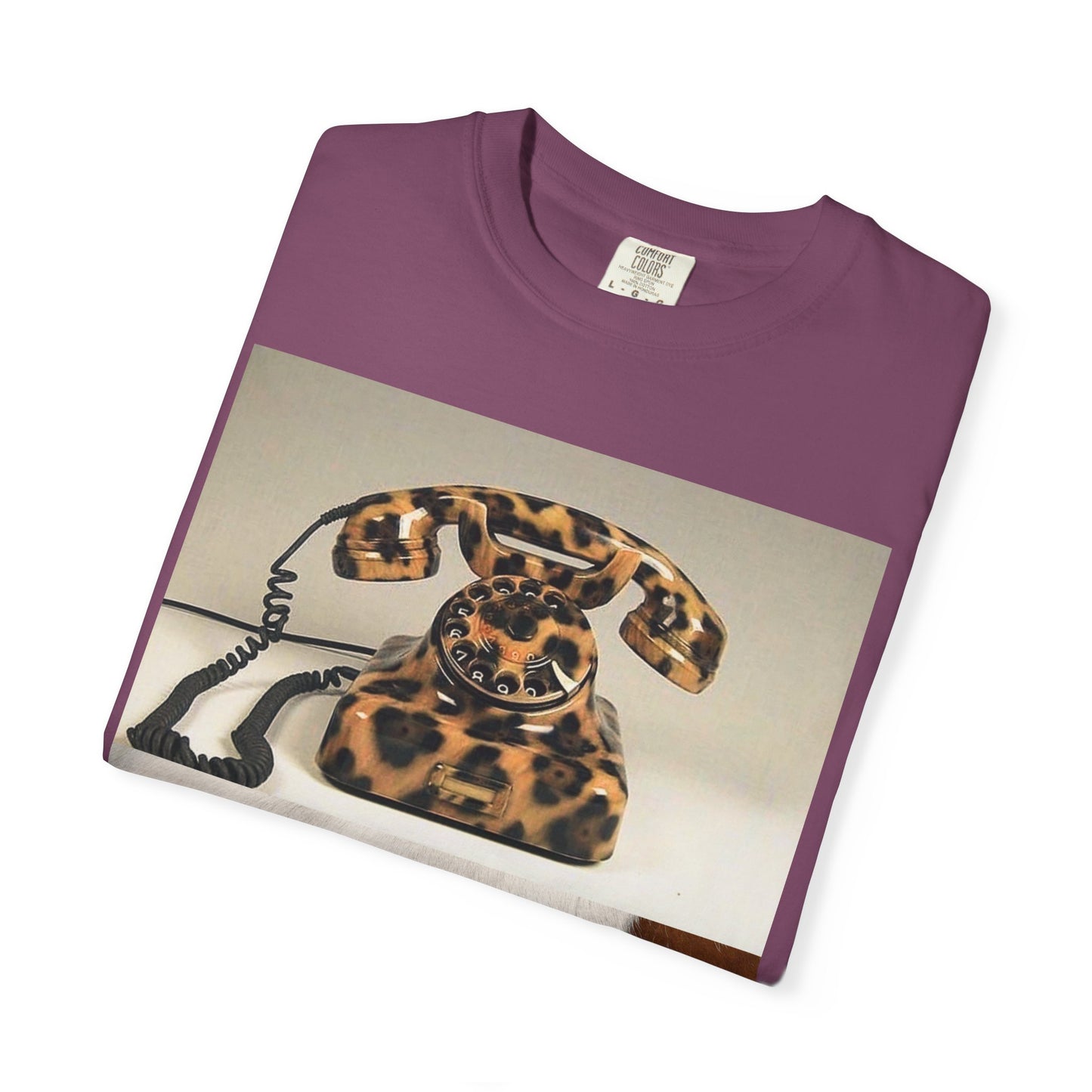 Inspired Leopard Phone Graphic T-Shirt