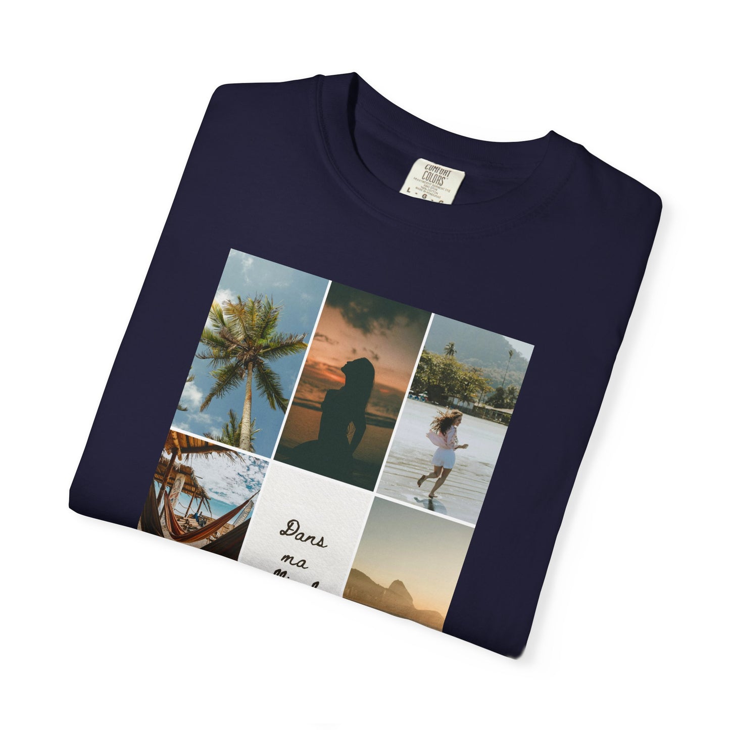 Travel Photo Collage T-Shirt — "Stars are patient, not idle"