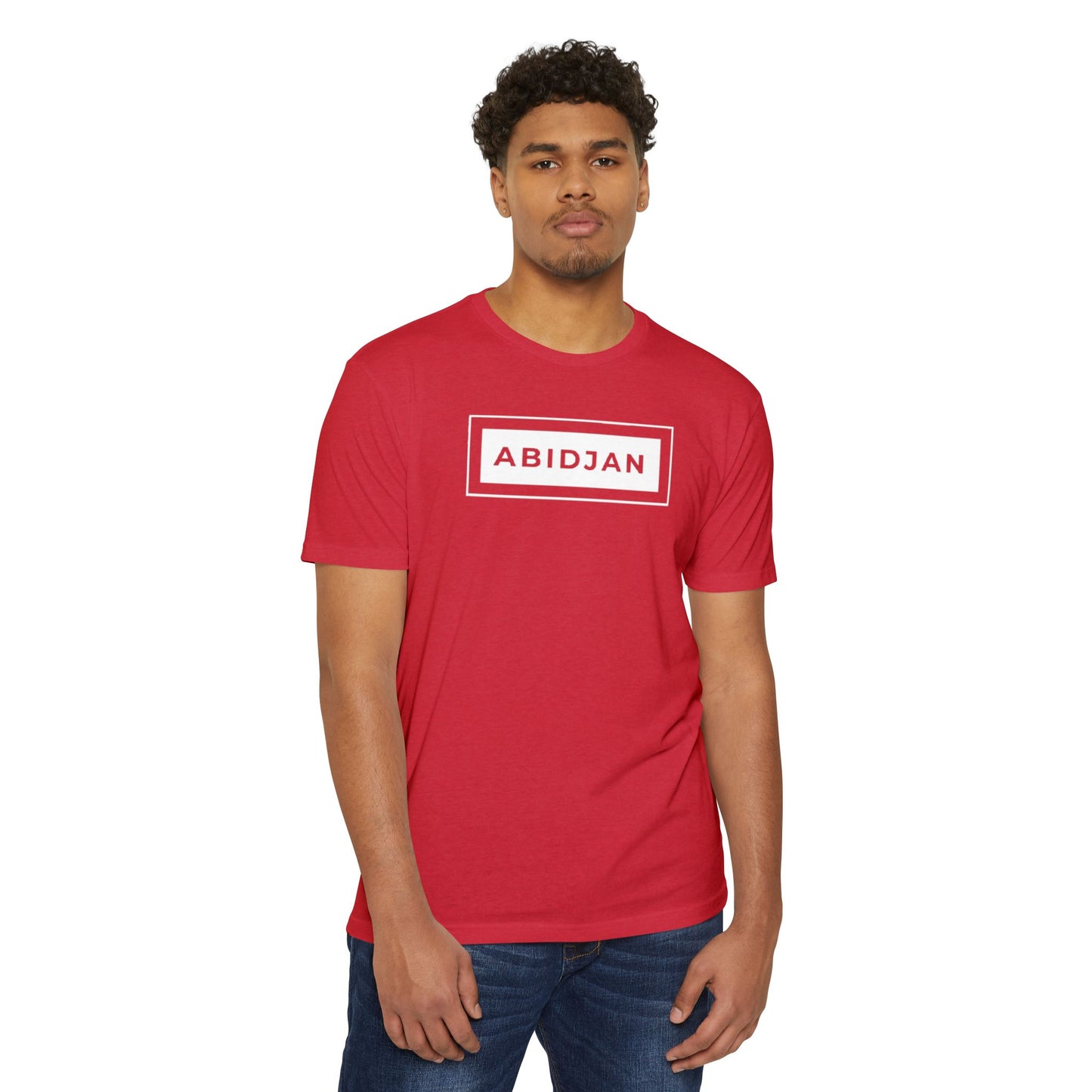 Abidjan City Box Logo T-Shirt — Minimalist Travel Tee