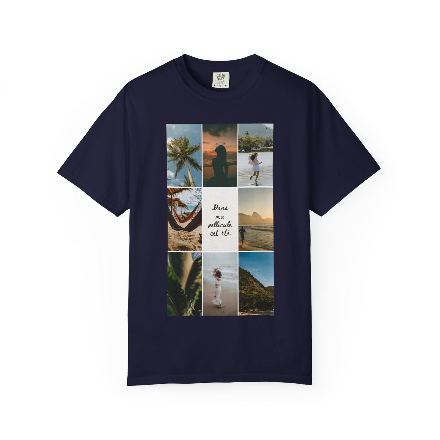 Travel Photo Collage T-Shirt — "Stars are patient, not idle"