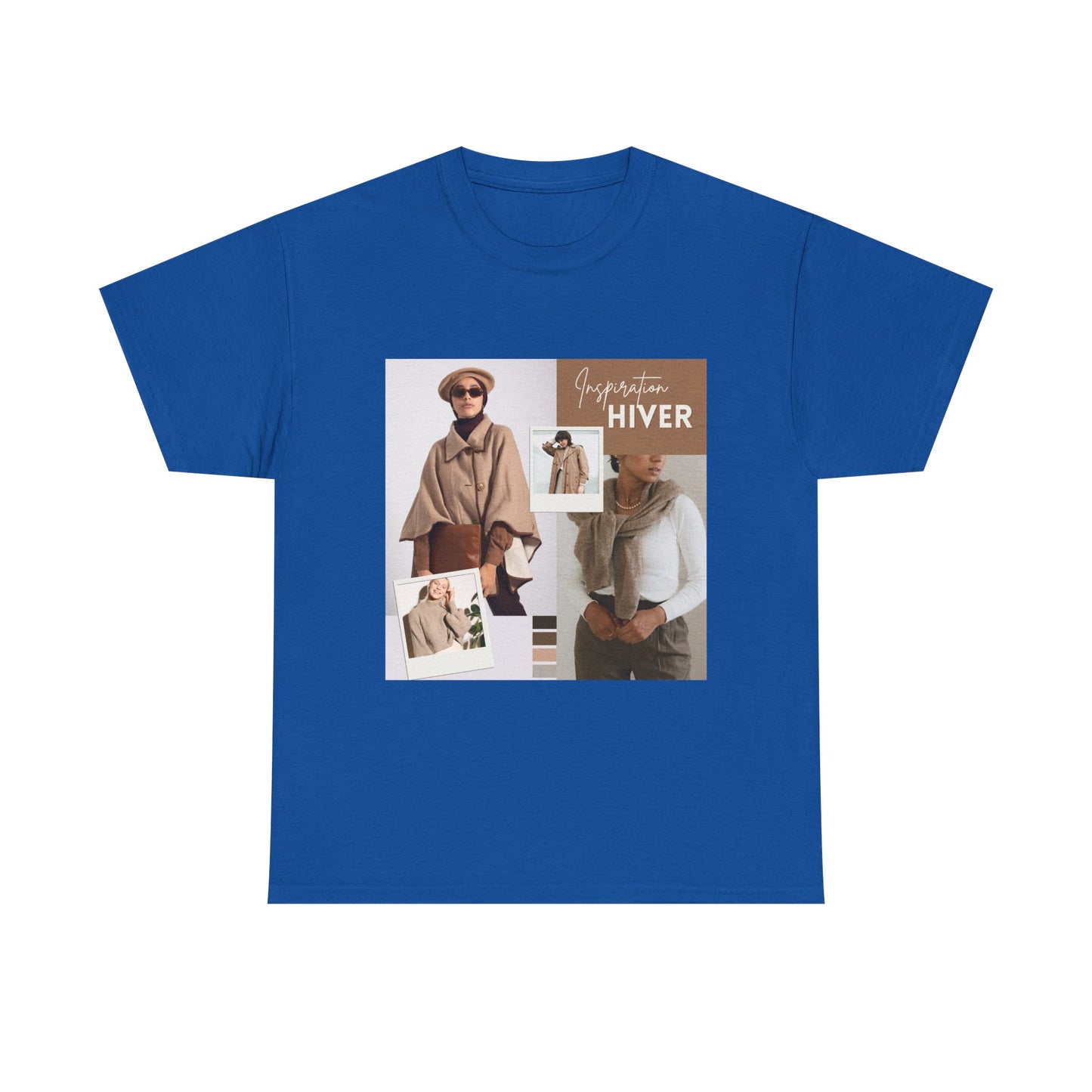 Winter Chic Collage Tee — 'Garde‑robe Hiver' Fashion Graphic T-Shirt