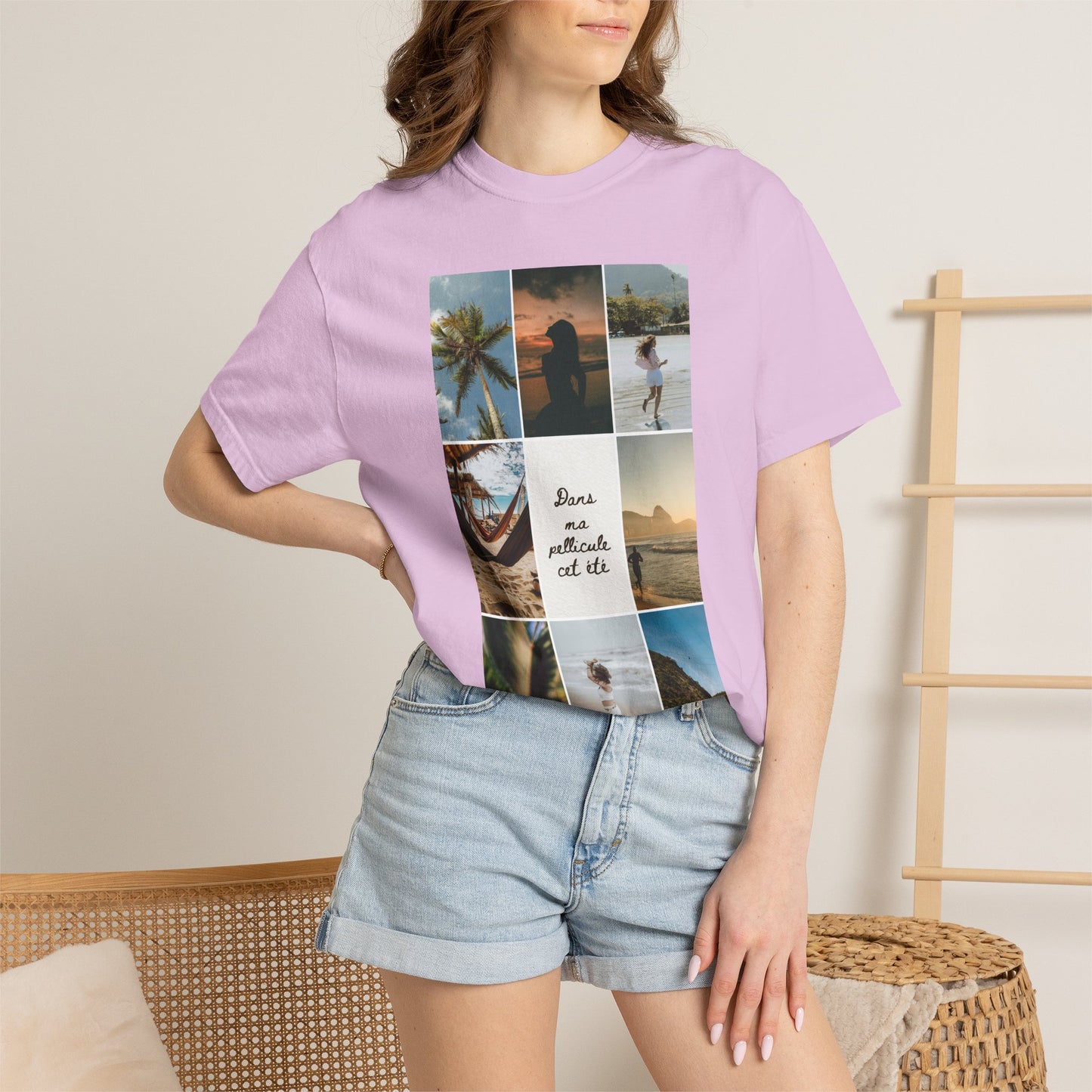 Travel Photo Collage T-Shirt — "Stars are patient, not idle"