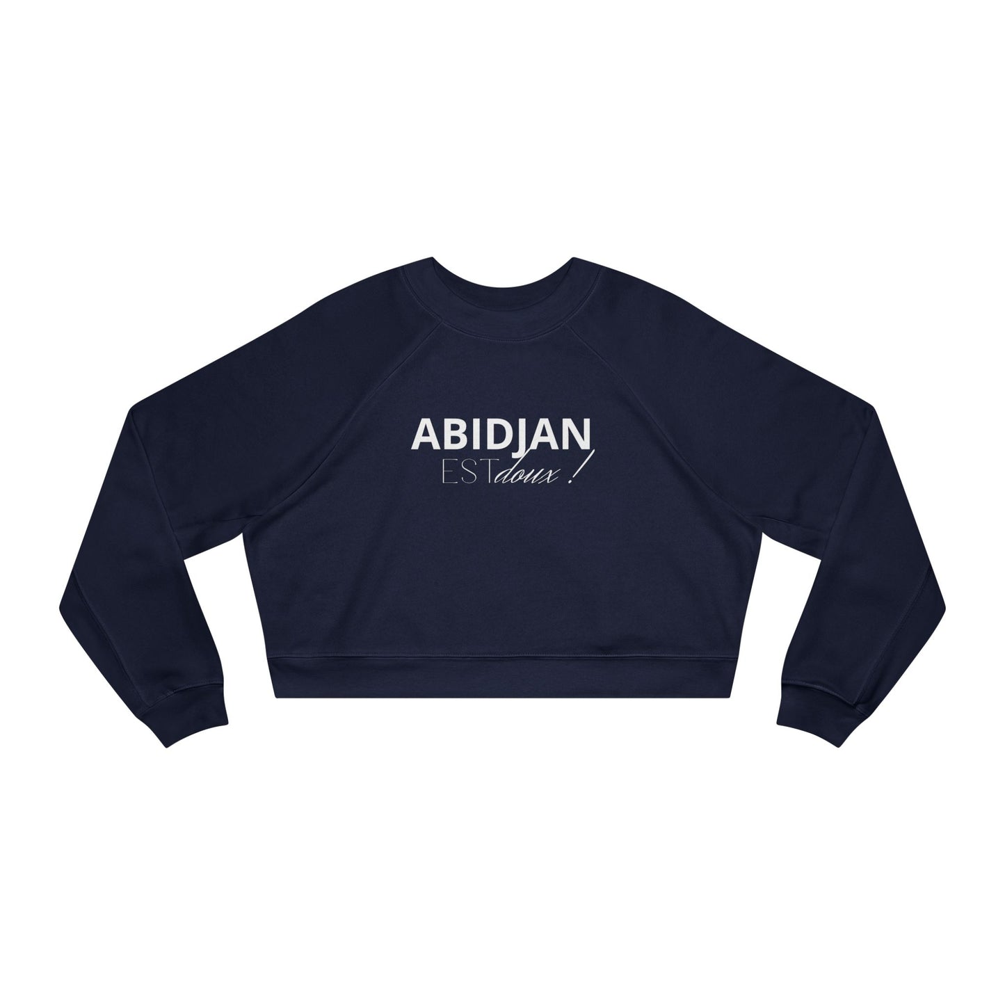 Cropped Pullover — "ABIDJAN Is Home" Women's Fleece Top