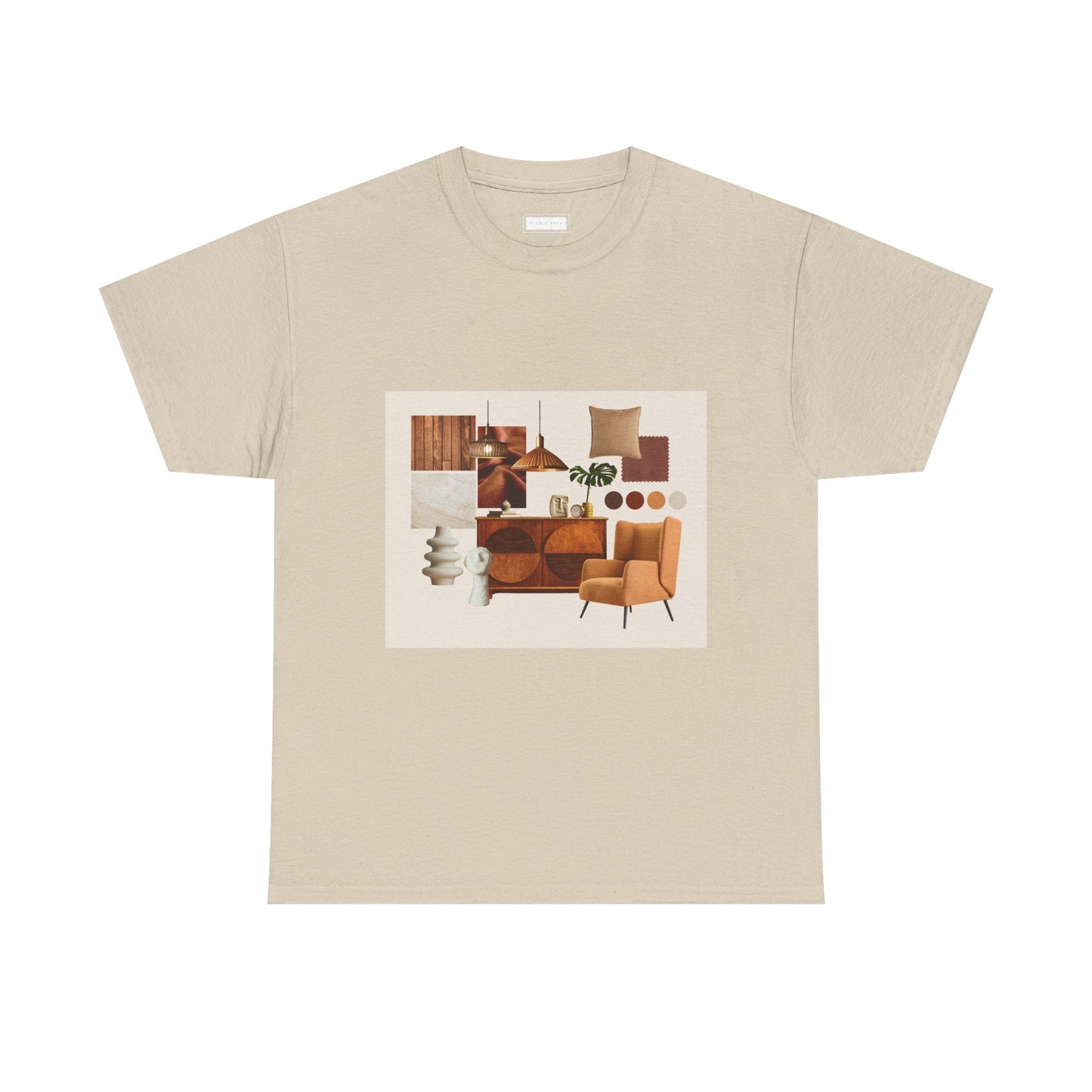 Mid-Century Modern Living Room Art Tee