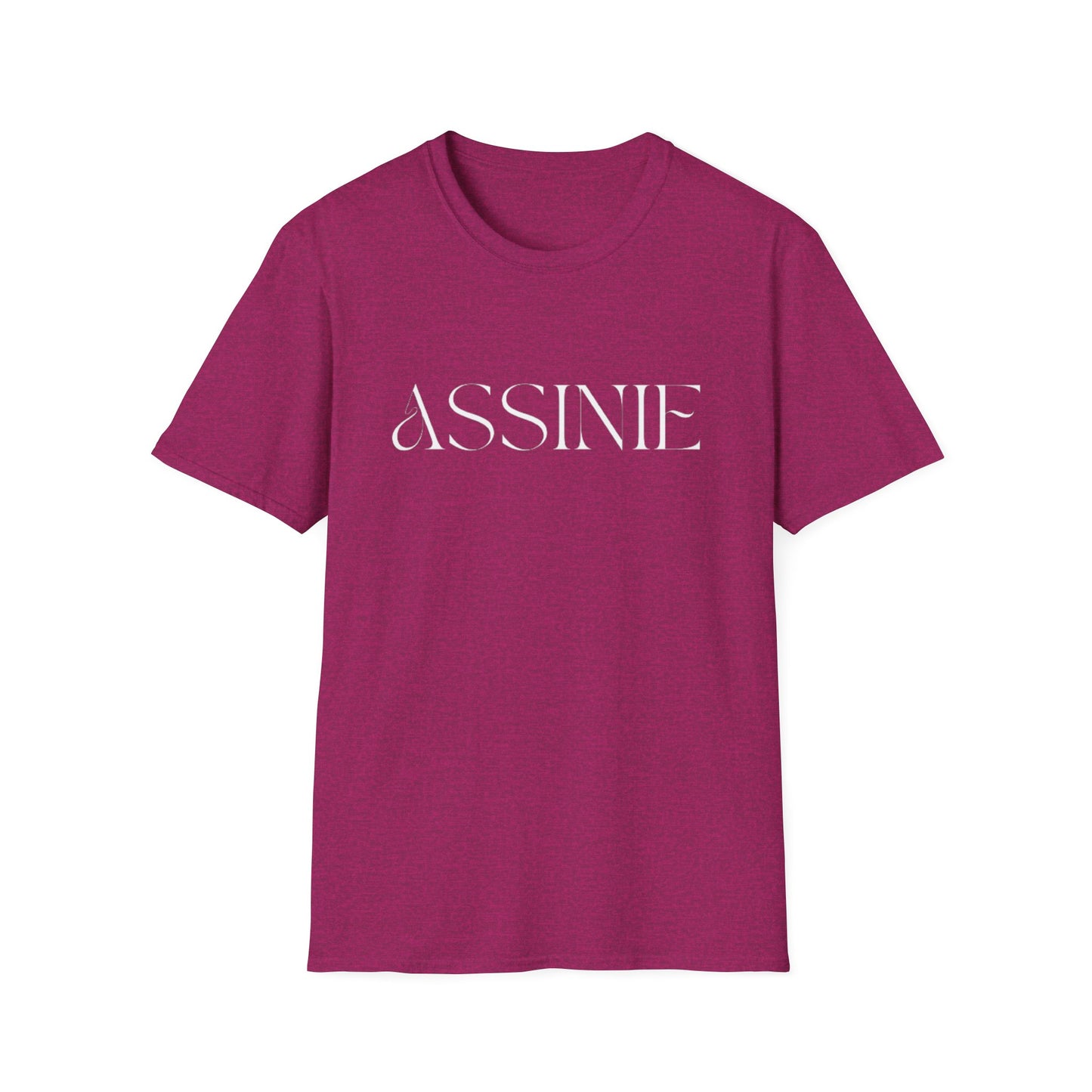 ASSNIE Embossed White T‑Shirt — Minimalist Logo Tee