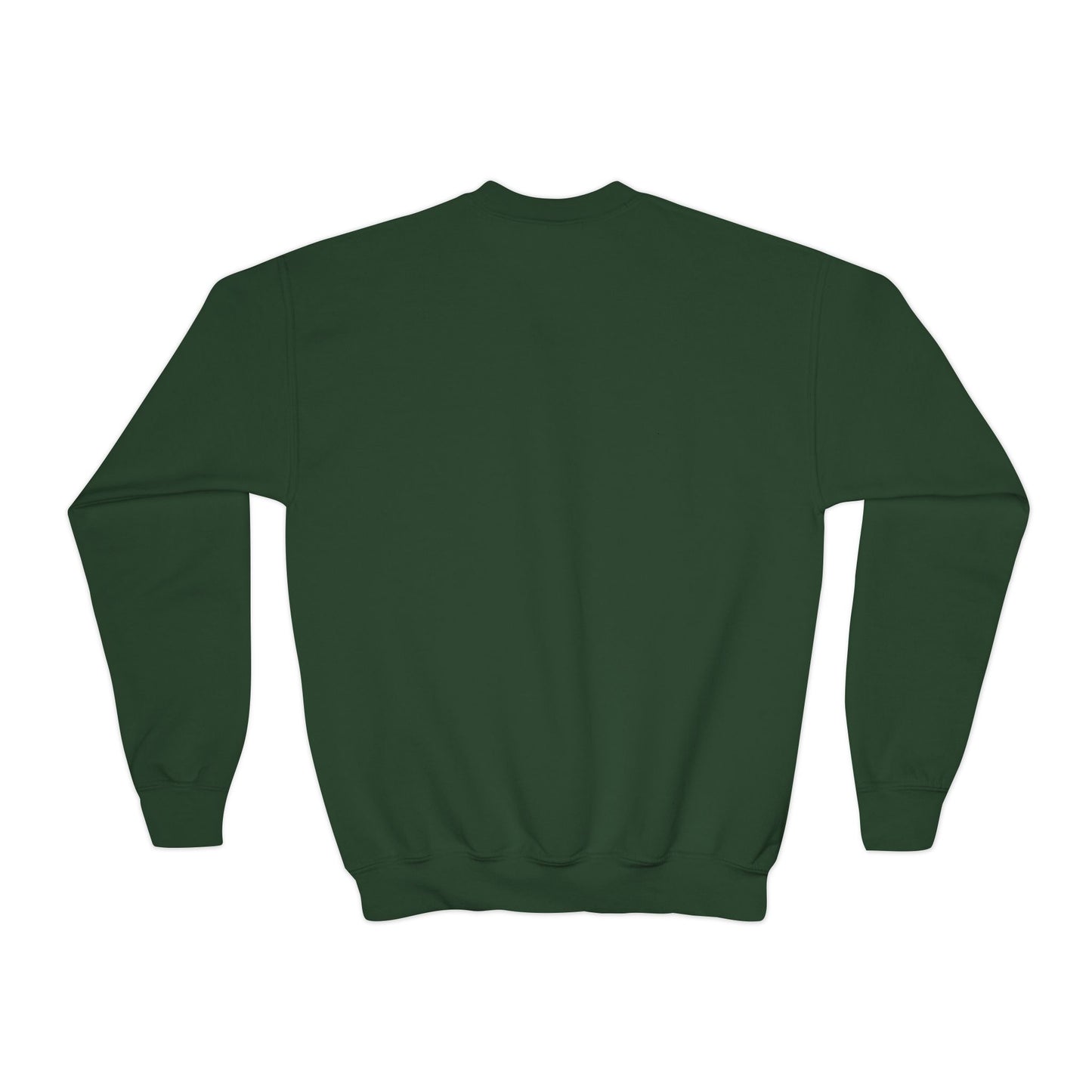 Youth Crewneck Sweatshirt — Cozy Winter Fashion Collage "Bonjour Hiver"
