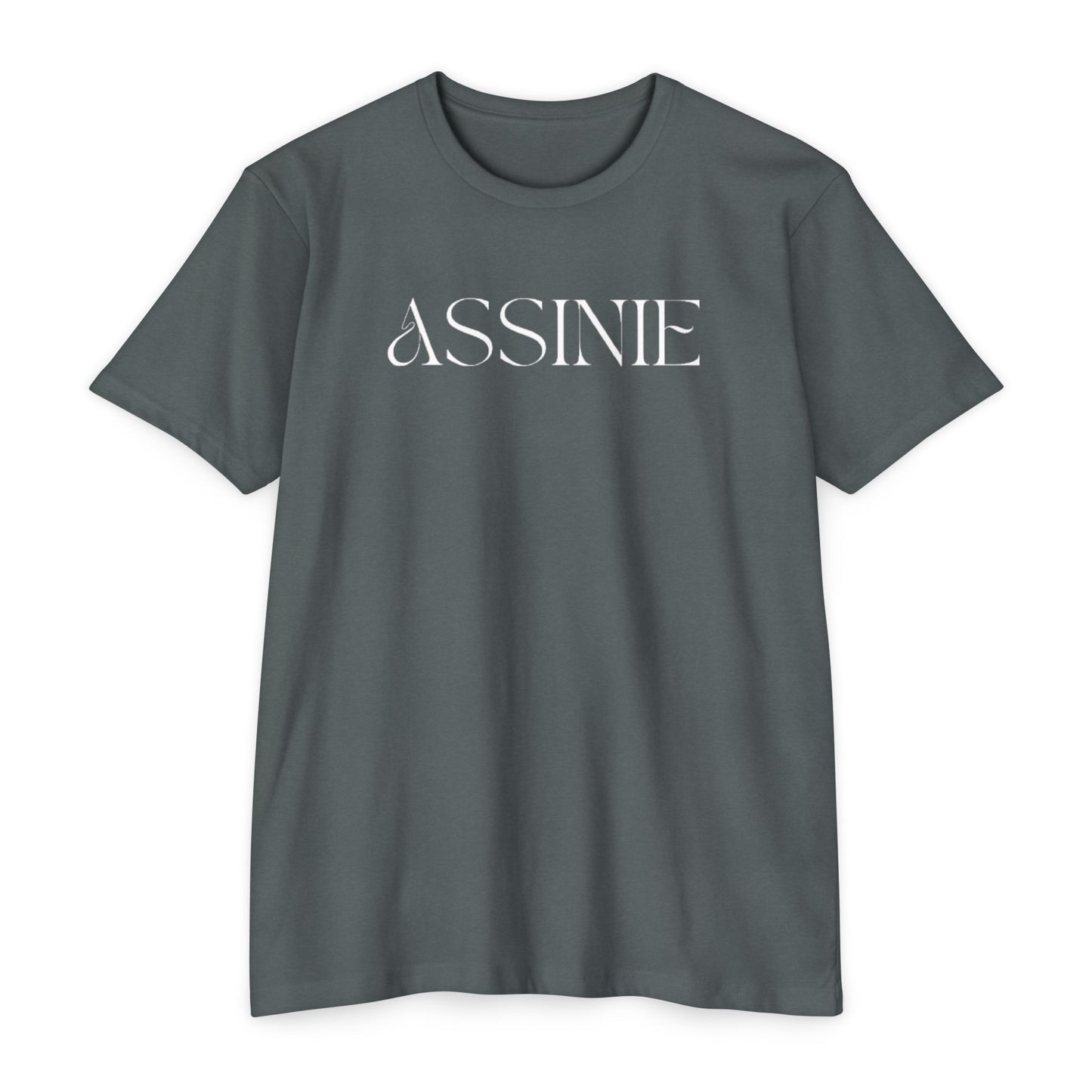 Assume T-Shirt — Minimalist White Logo Tee for Casual Everyday Wear