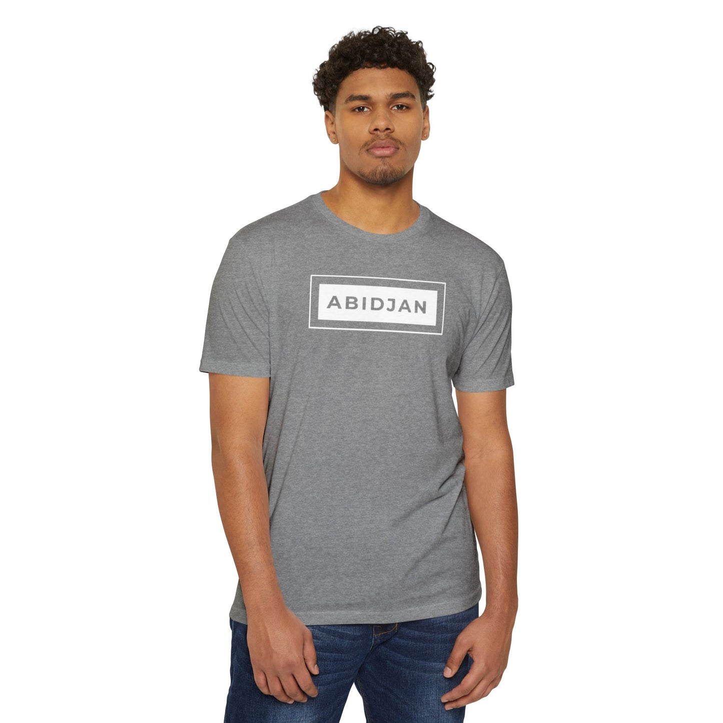 Abidjan City Box Logo T-Shirt — Minimalist Travel Tee