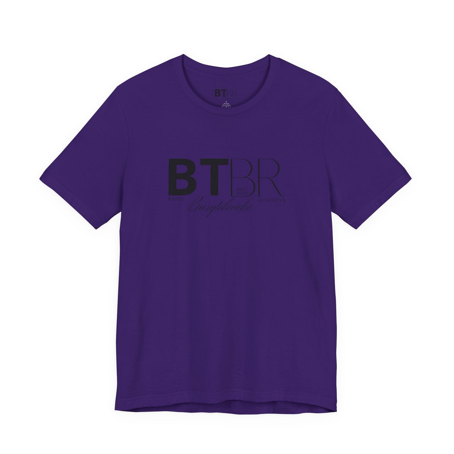 BTBR (Busy to be Rich) Logo T-Shirt — Black & Gray Brand Tee...