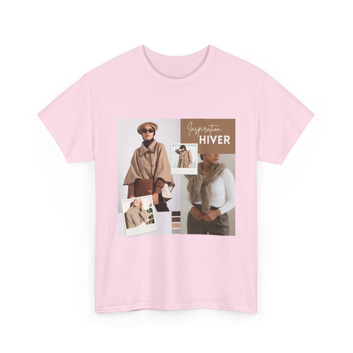 Winter Chic Collage Tee — 'Garde‑robe Hiver' Fashion Graphic T-Shirt