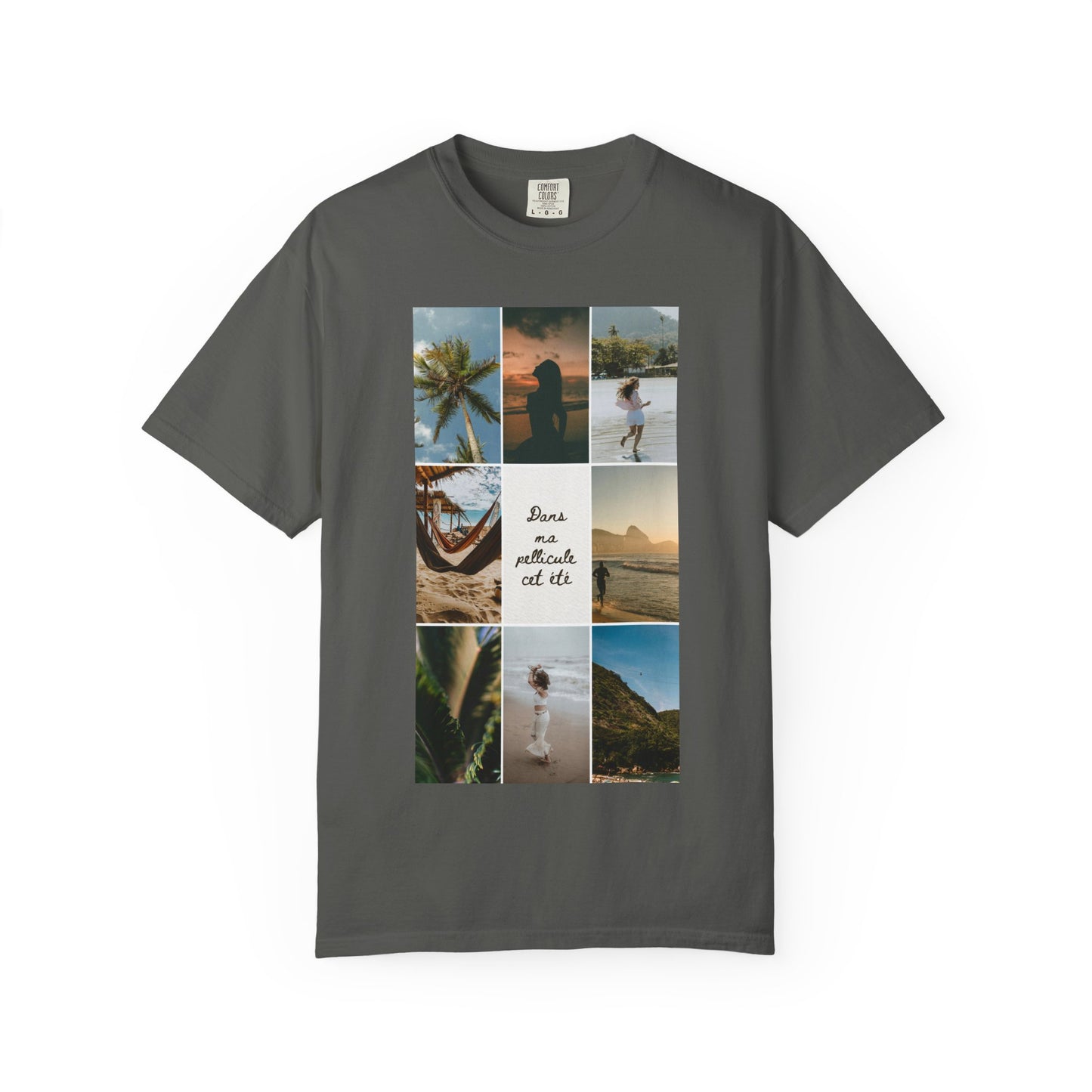 Travel Photo Collage T-Shirt — "Stars are patient, not idle"