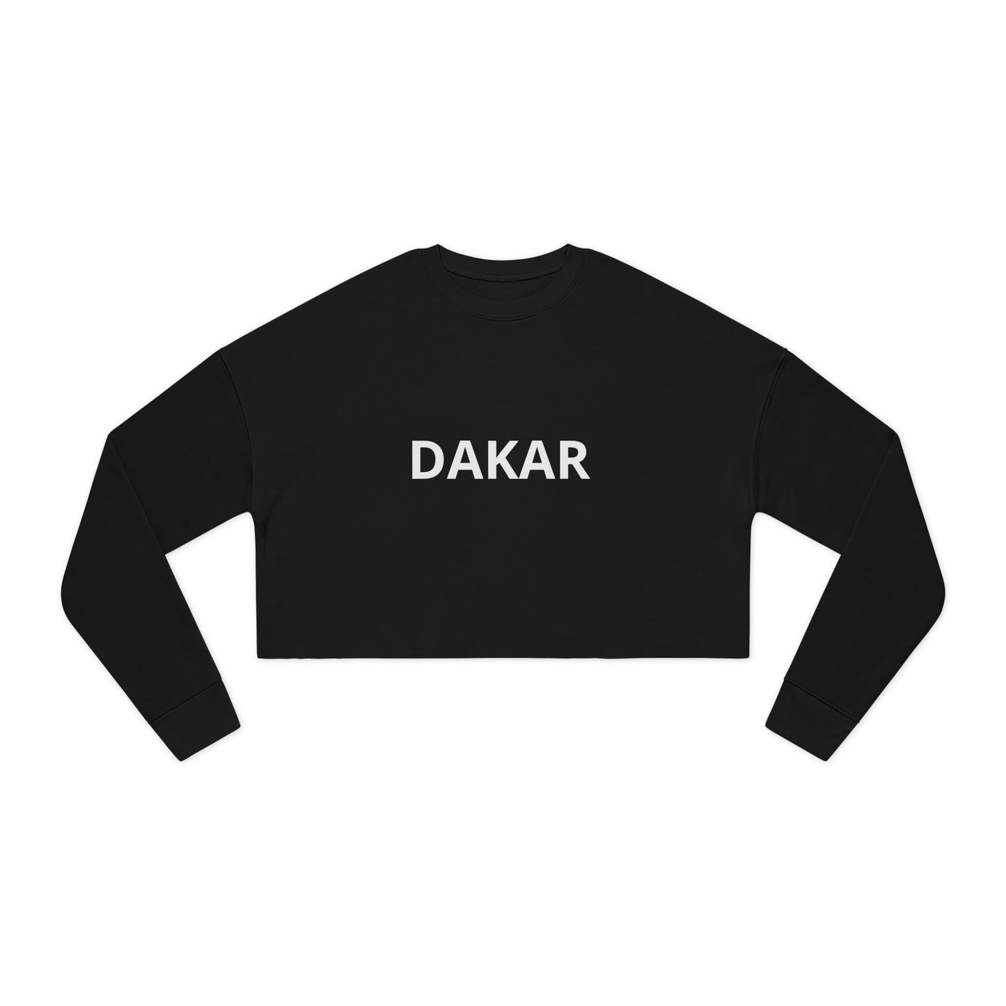 Dakar Cropped Sweatshirt — Women's Casual City Name Crop Top