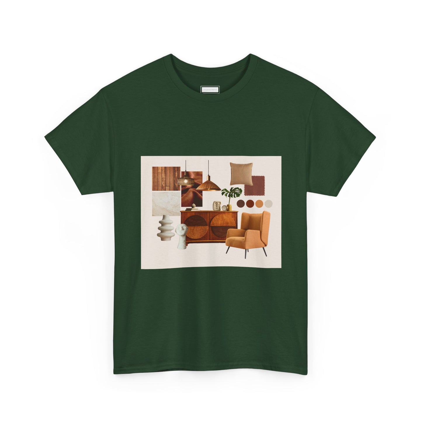 Mid-Century Modern Living Room Art Tee