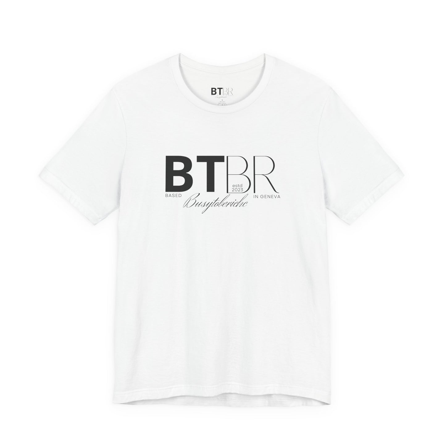 BTBR (Busy to be Rich) Logo T-Shirt — Black & Gray Brand Tee...