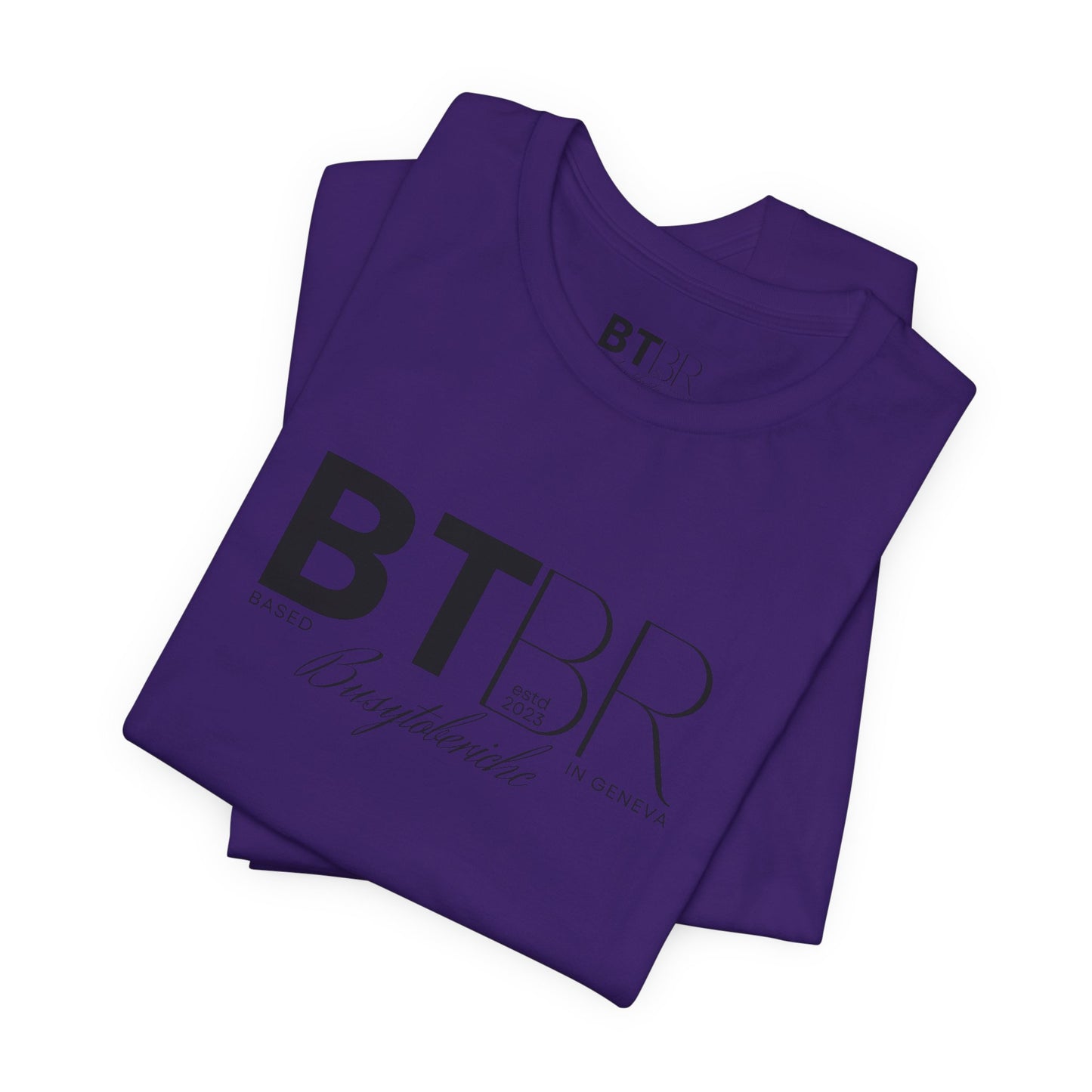 BTBR (Busy to be Rich) Logo T-Shirt — Black & Gray Brand Tee...