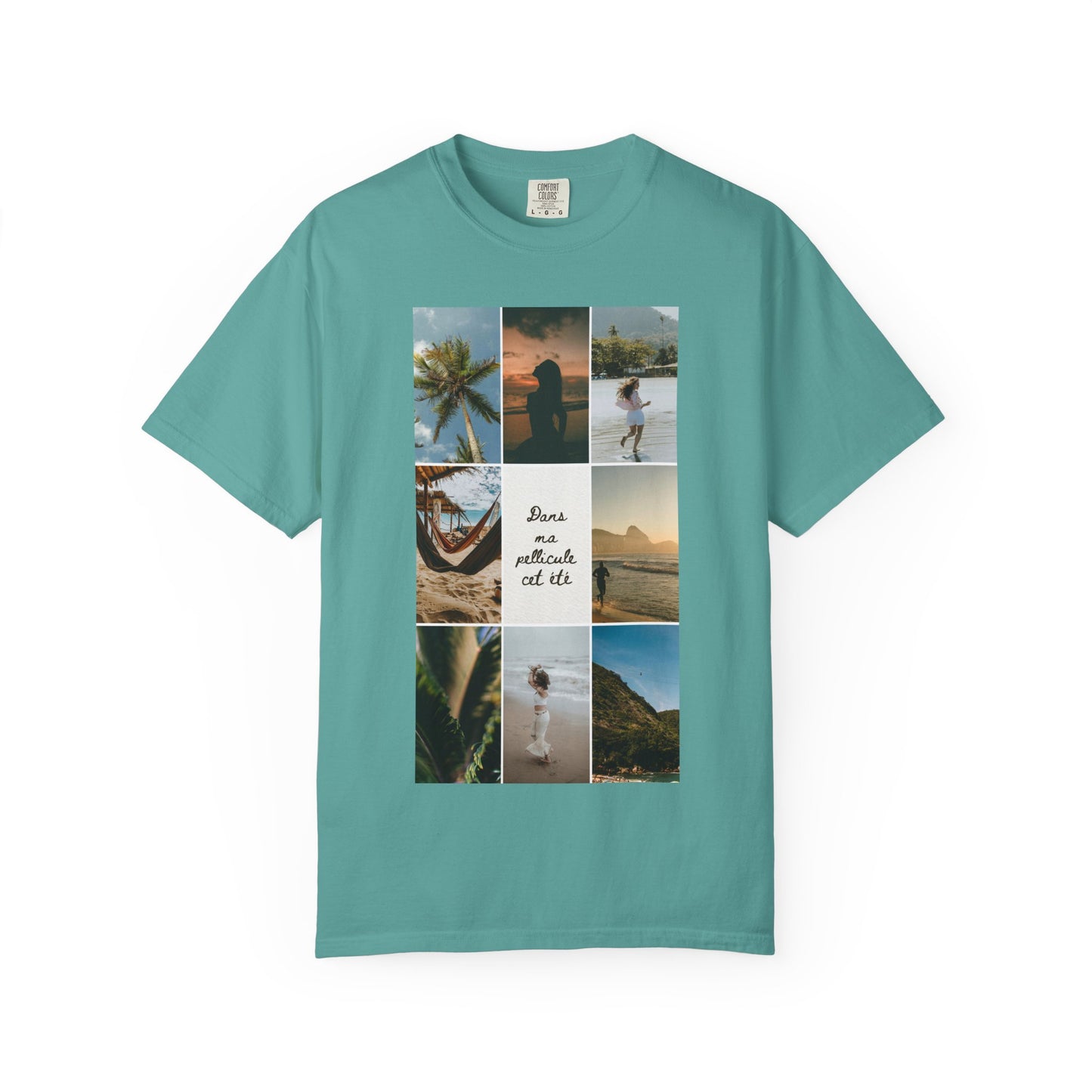 Travel Photo Collage T-Shirt — "Stars are patient, not idle"