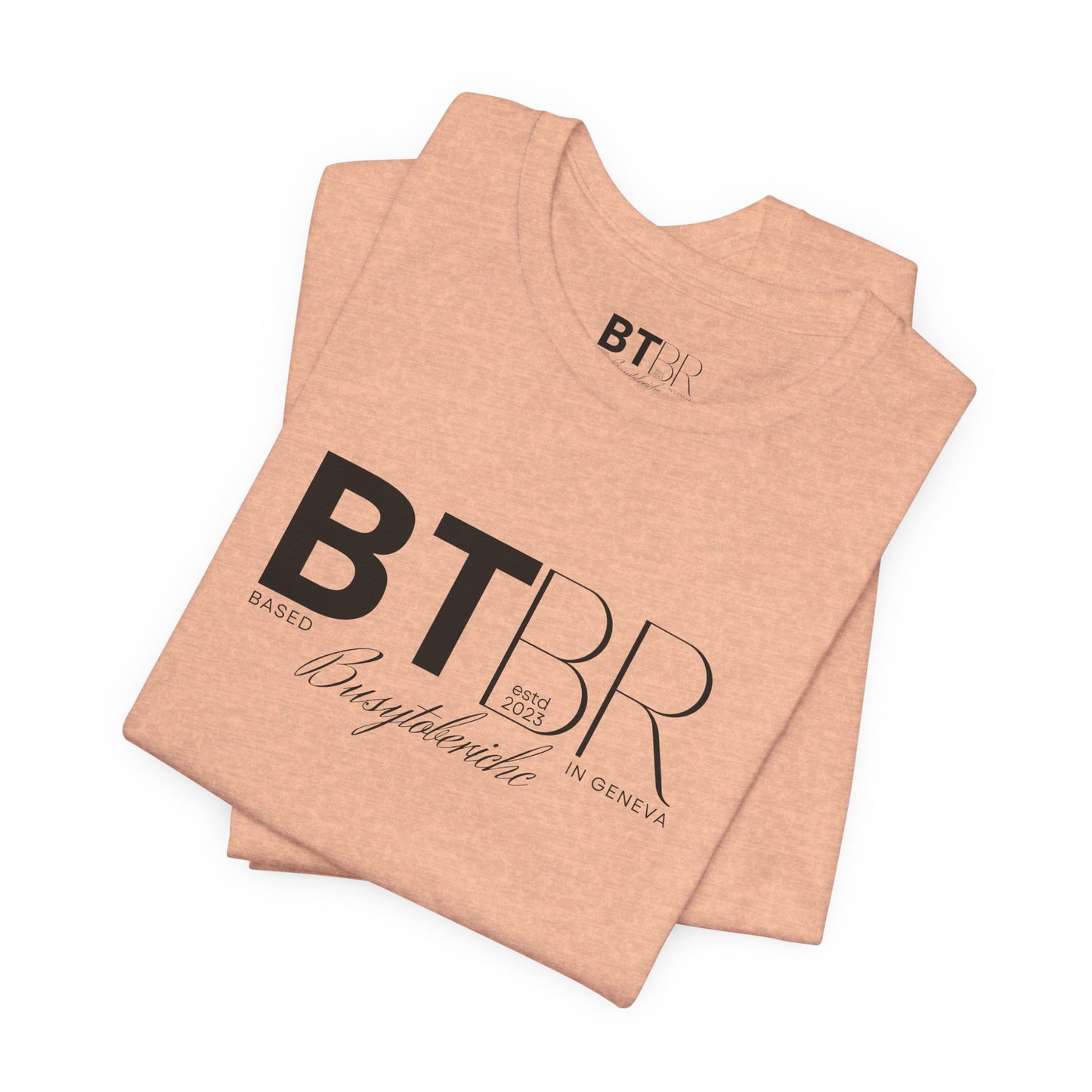 BTBR (Busy to be Rich) Logo T-Shirt — Black & Gray Brand Tee...