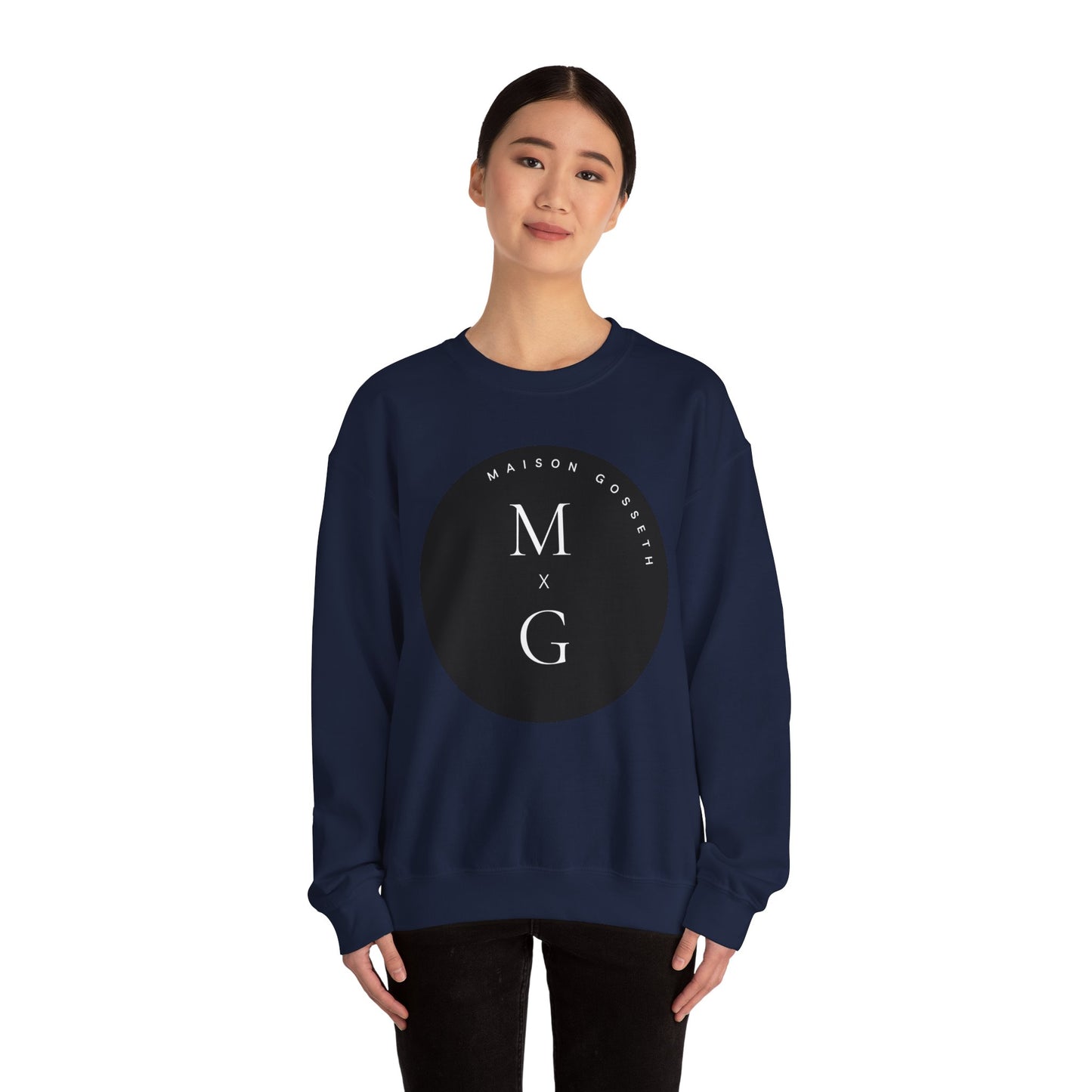 Sweatshirt Busy To Be Rich — BTBTR X Maison Gosset Circular Logo