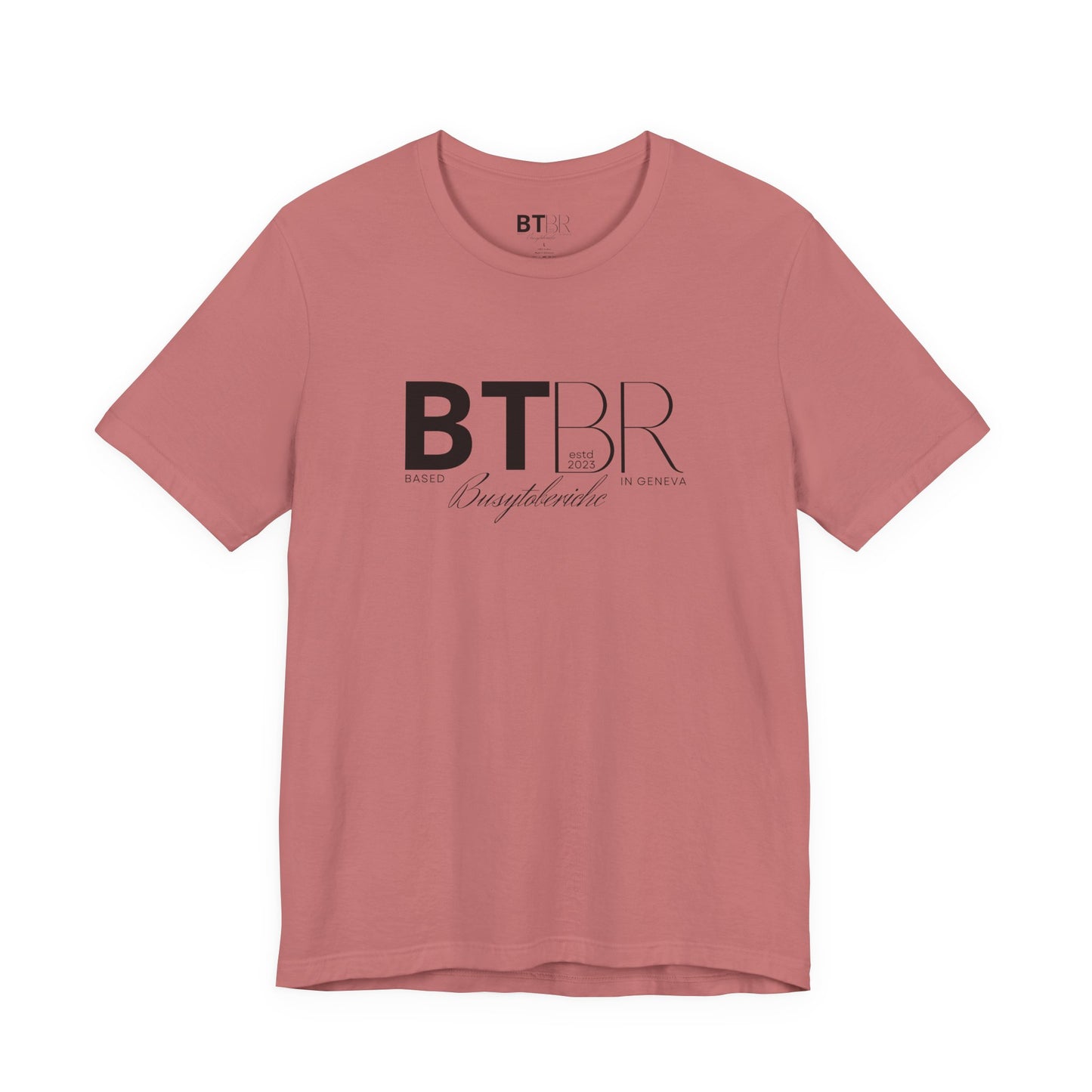 BTBR (Busy to be Rich) Logo T-Shirt — Black & Gray Brand Tee...