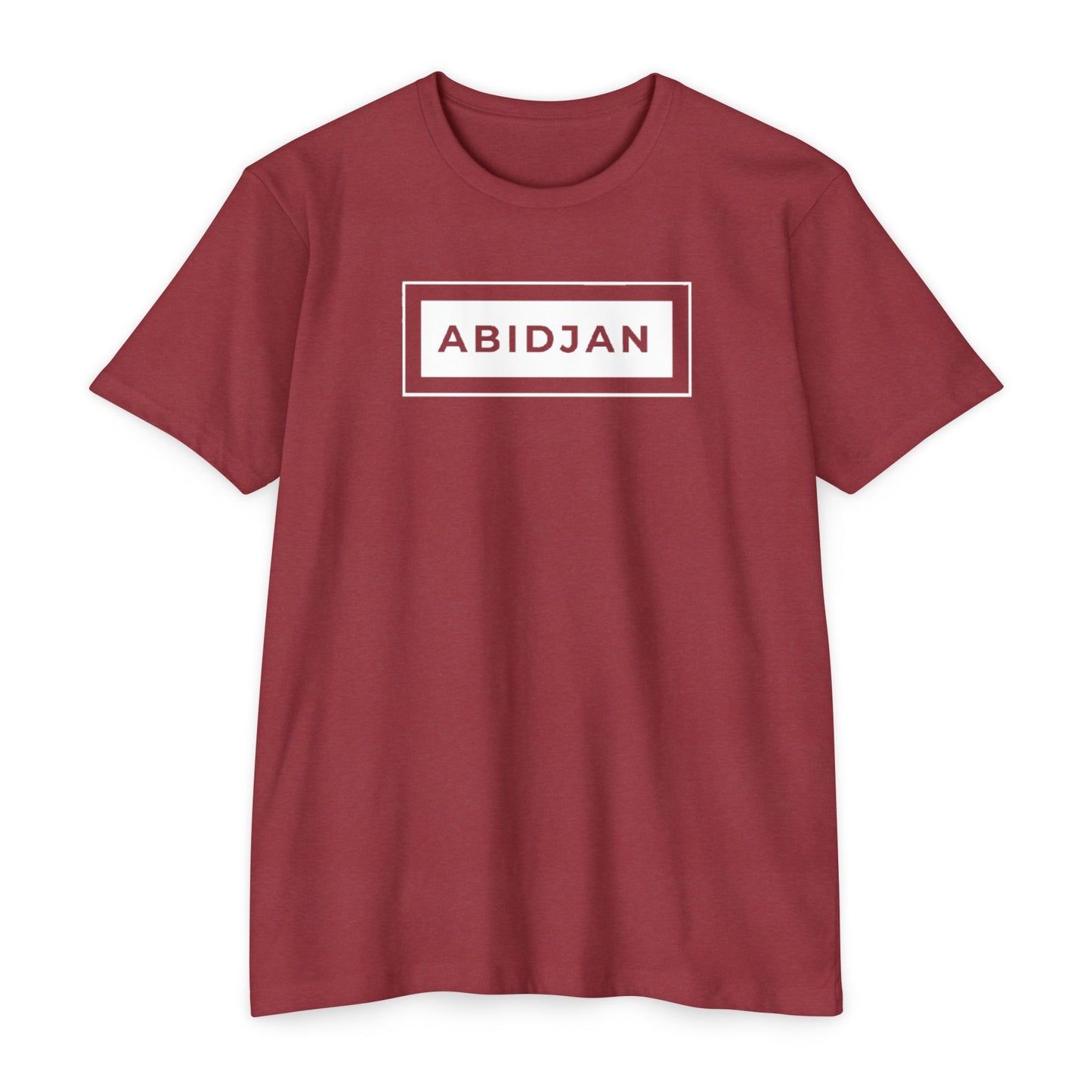 Abidjan City Box Logo T-Shirt — Minimalist Travel Tee