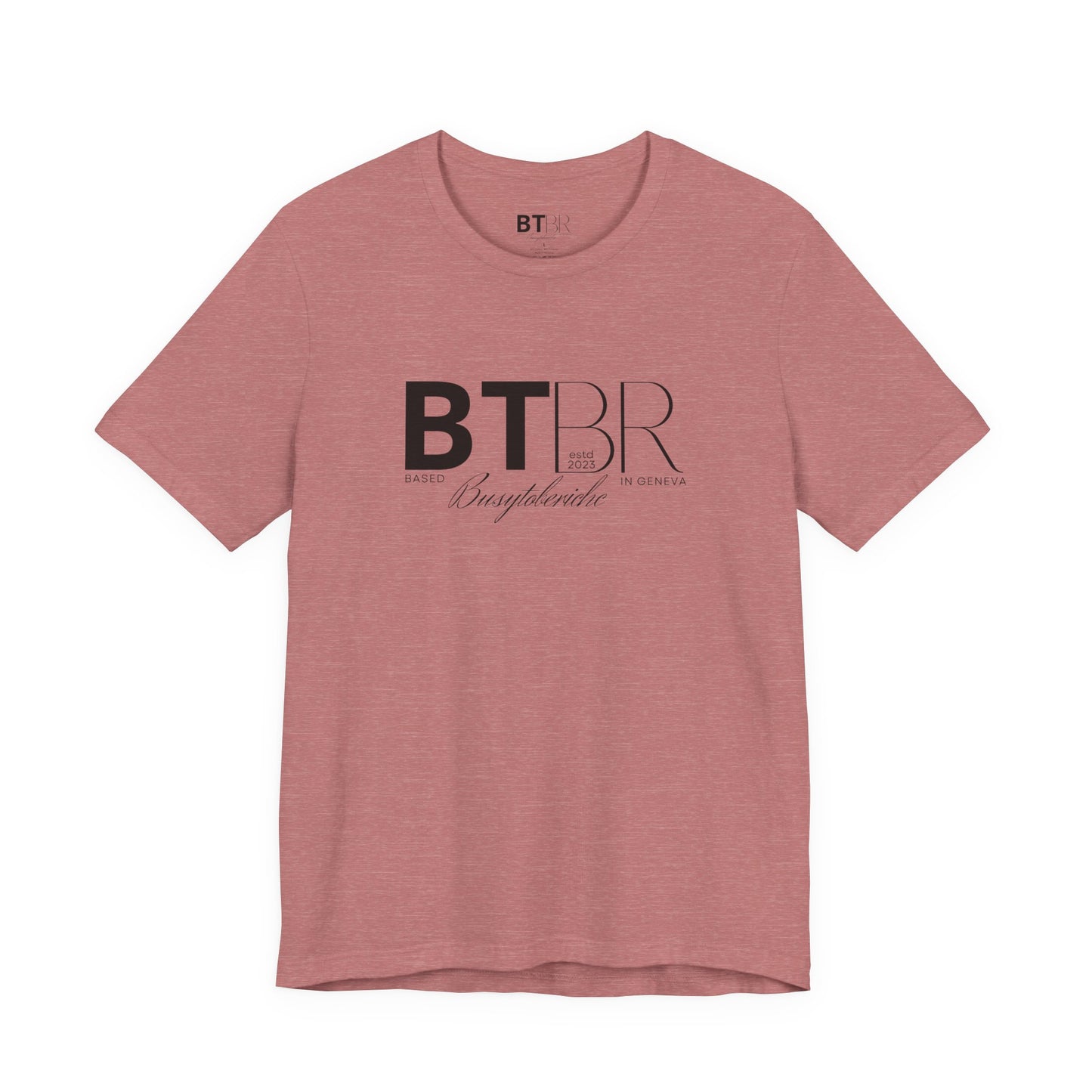 BTBR (Busy to be Rich) Logo T-Shirt — Black & Gray Brand Tee...